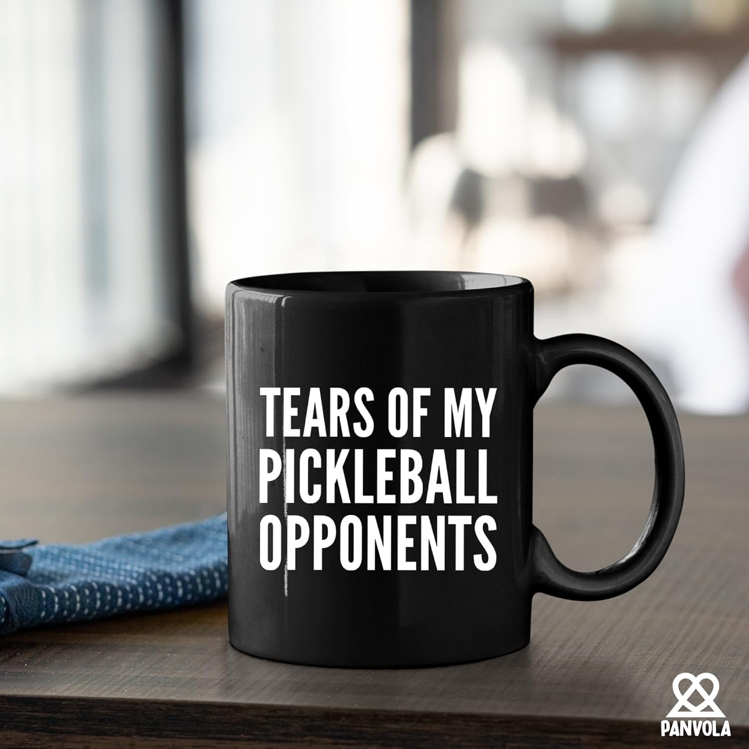 Panvola Tears of My Pickleball Opponents – Taza de cerámica para café, regalo para jugador deportivo, abuelo, abuela, marido, esposa, mamá, papá,