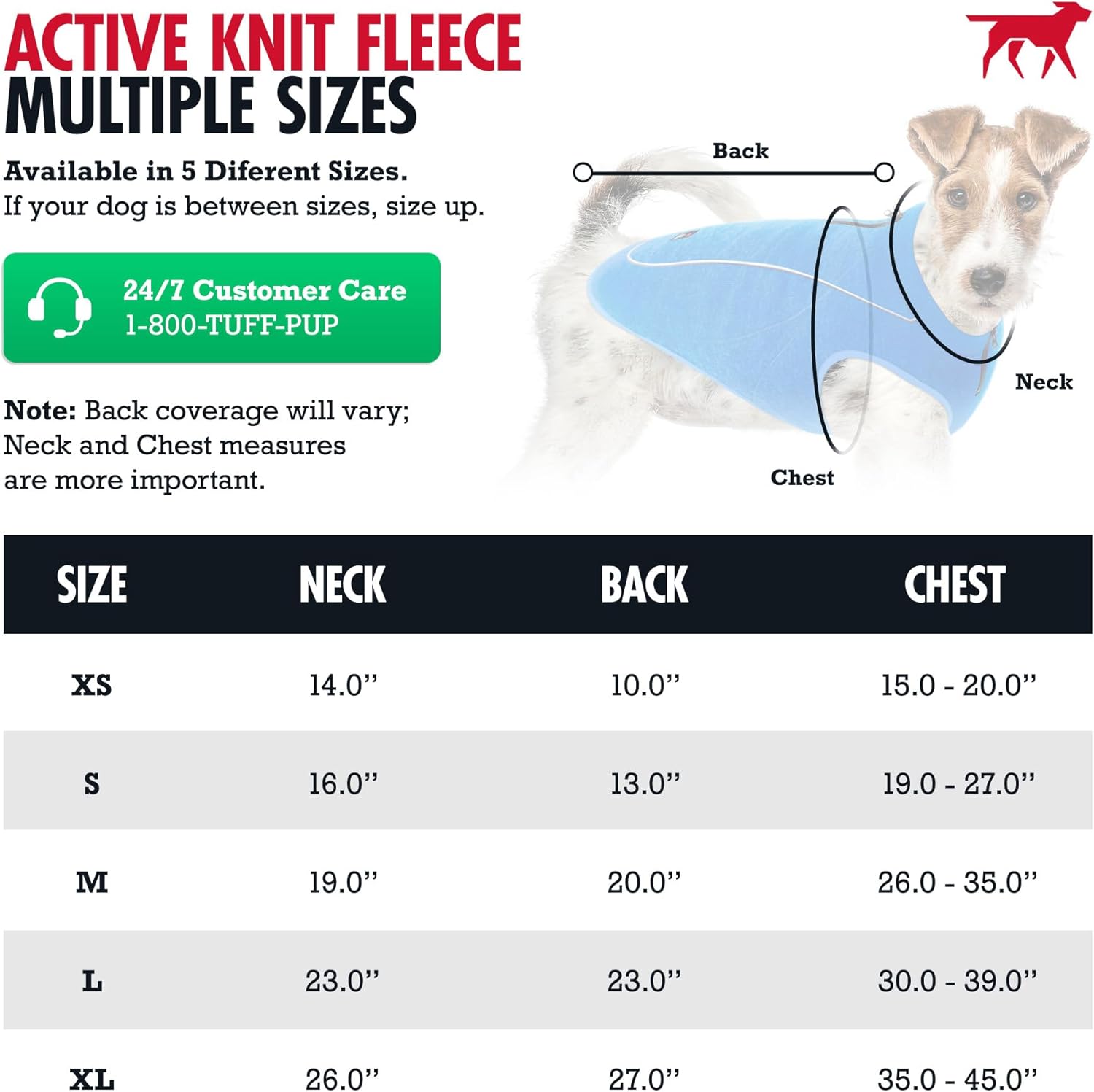 Tuff Pupper Chaqueta de forro polar de punto aislado para perros  Chaleco ligero y cálido para perro  Puerto de cremallera impermeable para arnés