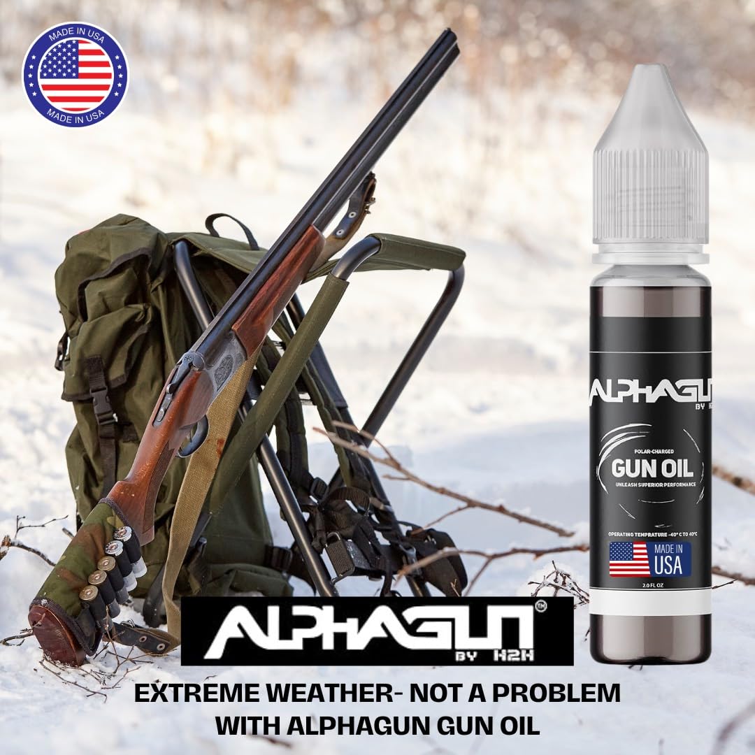 ALPHAGUN – Aceite para armas 75% más suave para un rendimiento máximo, lubricante premium fabricado en Estados Unidos para rifles, pistolas,