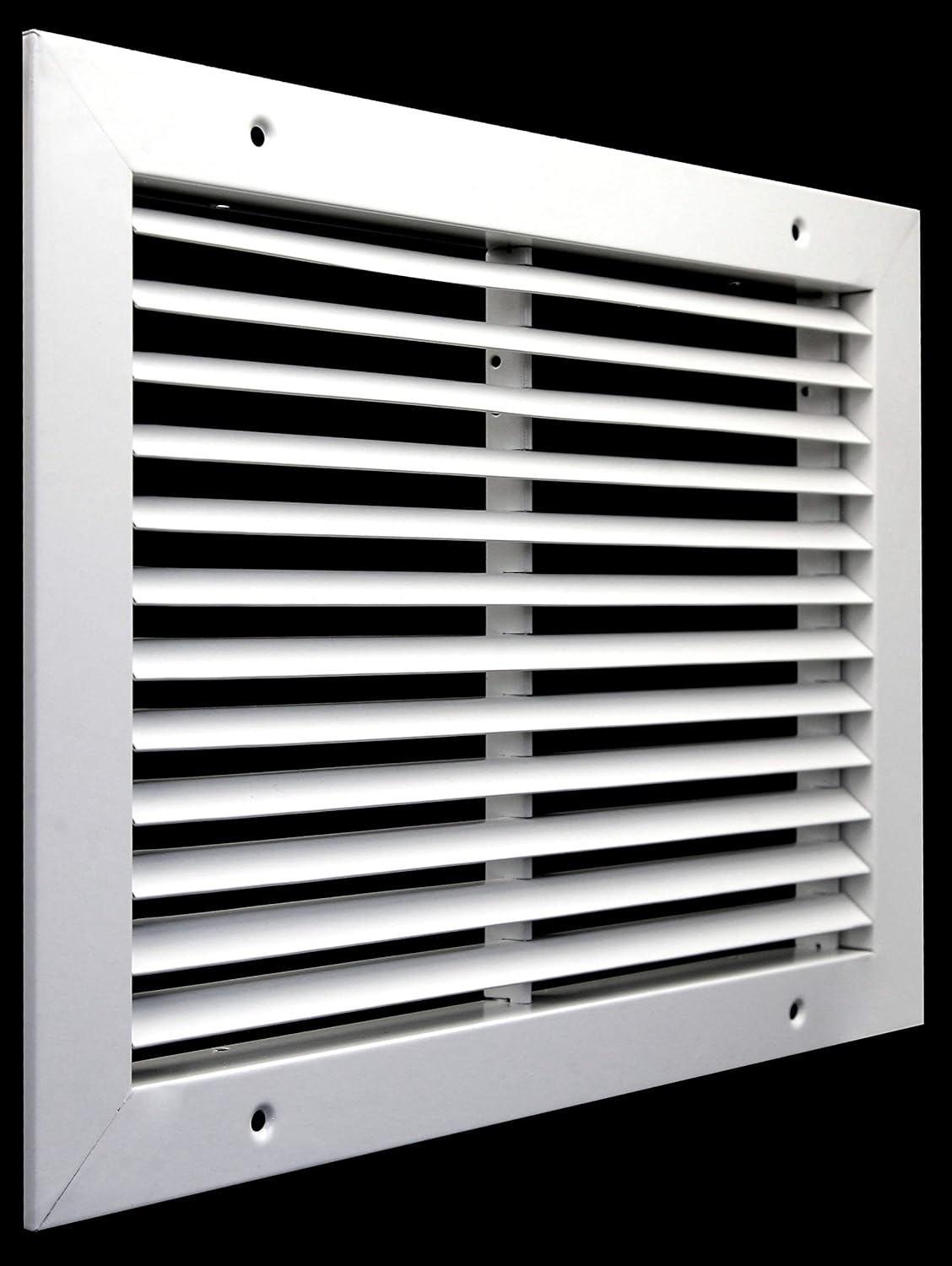 HVAC Premium Rejilla de retorno de barra fija de 14 x 10 pulgadas – Estructura de acero – Aspecto elegante y acabado resistente dimensiones