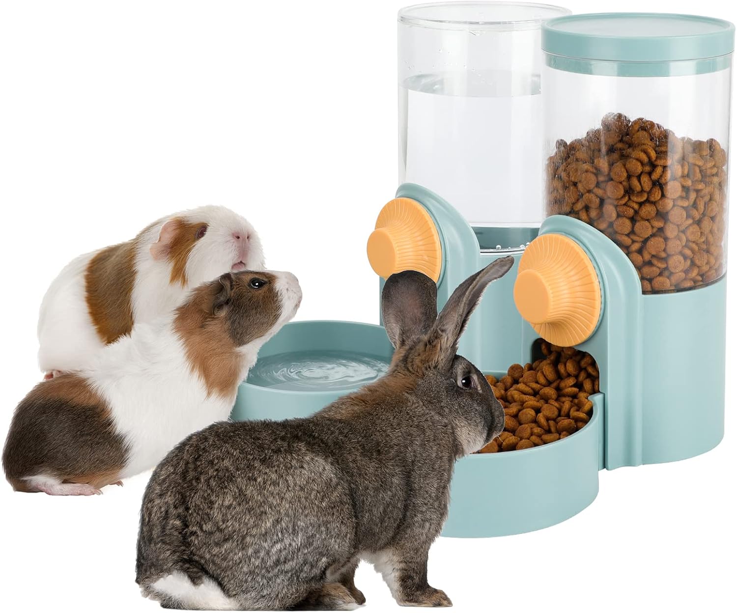 YUEPET Dispensador de agua para conejos, 35 onzas, gran capacidad, para colgar, adecuado para conejos, hurones, cobayas, animales pequeños
