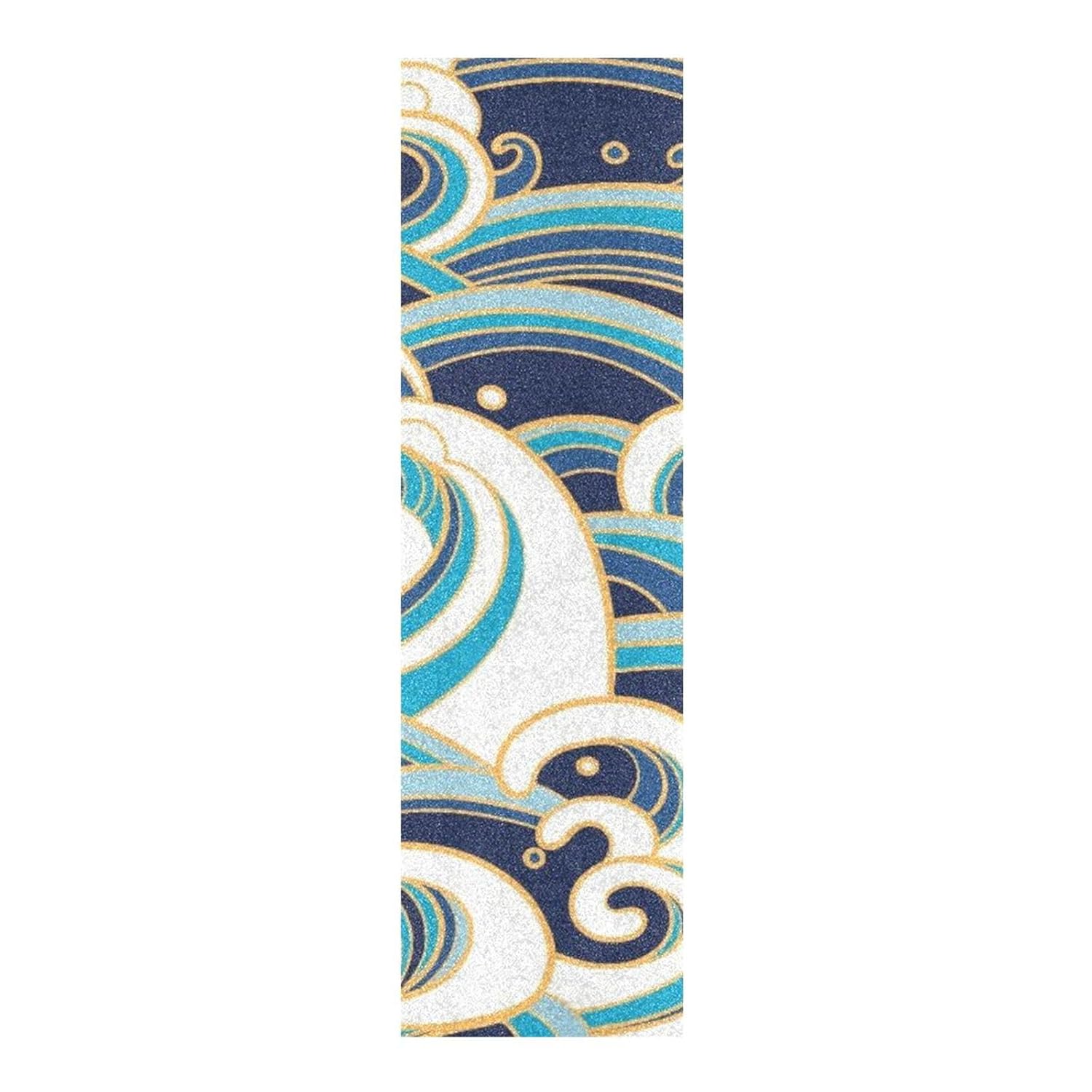 Ripple – Cinta de agarre impermeable para patineta, antideslizante, 33.1 x 9.1 pulgadas, papel de lija