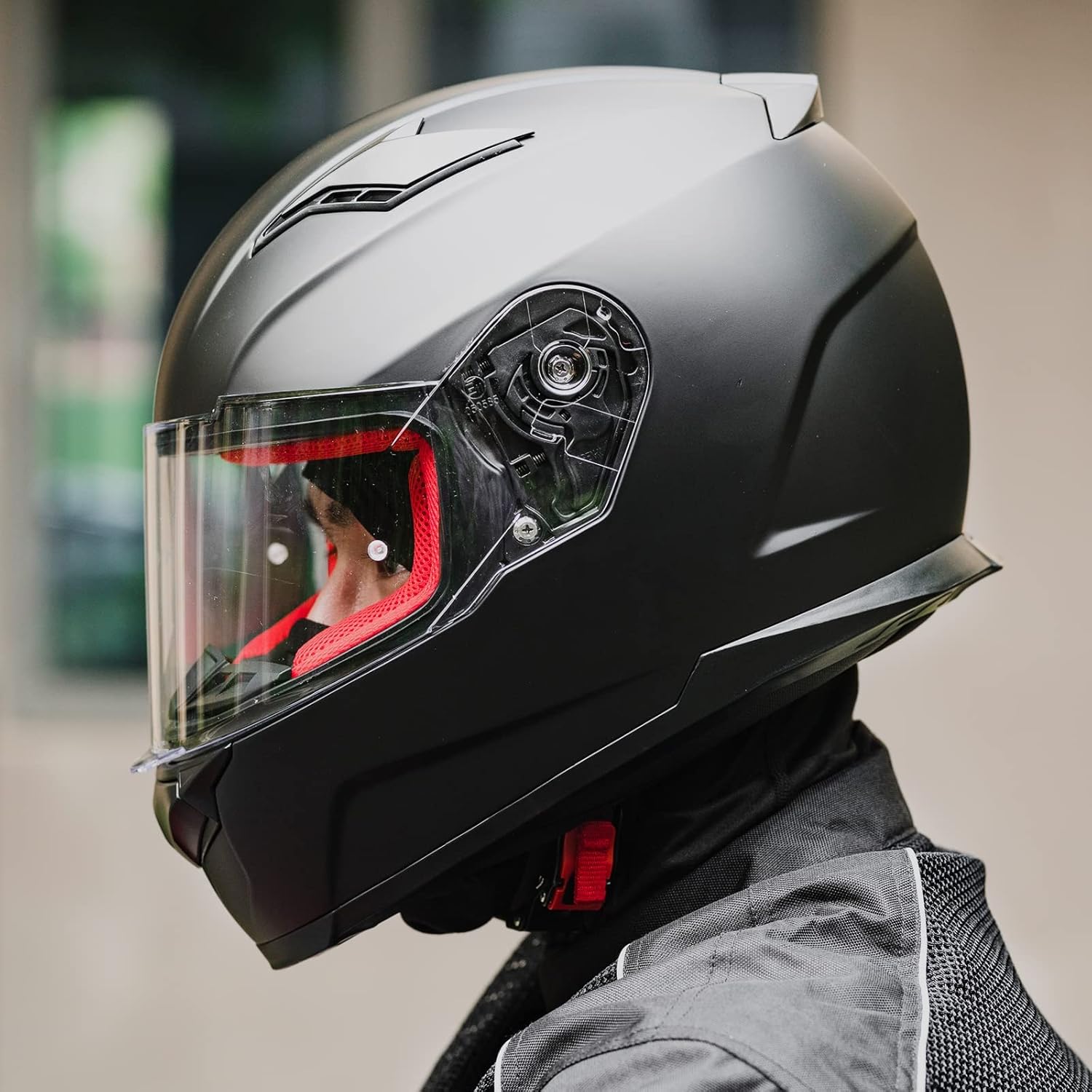 ILM Casco de motocicleta de cara completa para hombres y mujeres, casco deportivo dual Pinlock anti niebla para motos de nieve para adultos, modelo