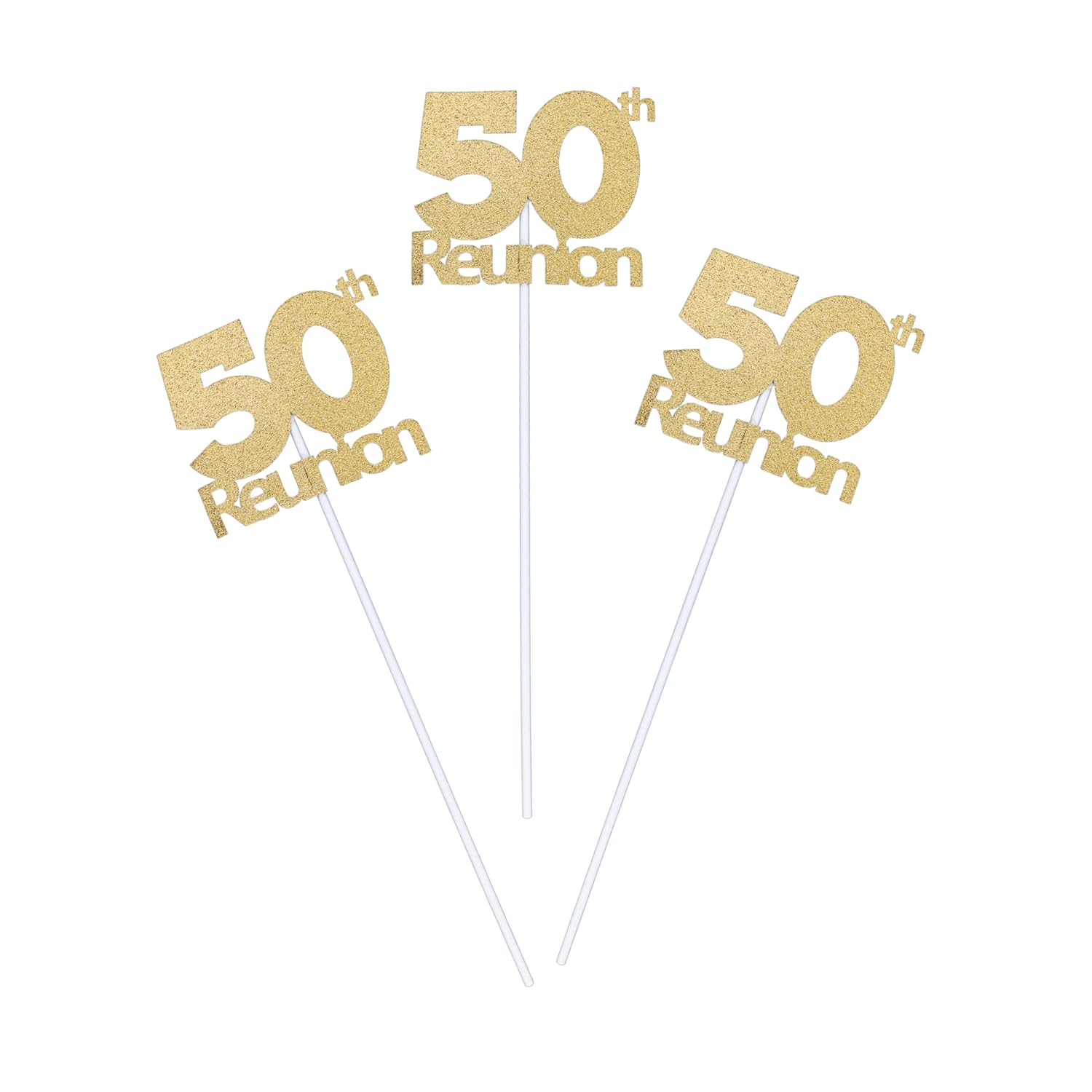 50th High School Reunion Decorations, 1974 Reunion Table Centerpiece Sticks, 50 Year Class Reunion Centerpiece, 3 per Pack by ZeeBestCelebrations