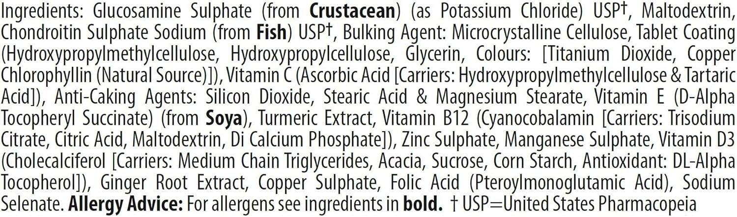 Glucosamina y Condroitina Articulación 30 Tabletas