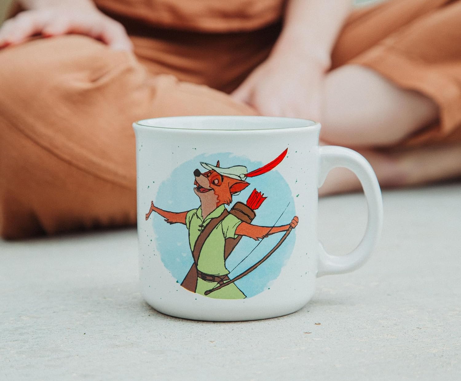 Disney Robin Hood – Taza de cerámica para caravana, taza de café para café expreso, té, capacidad para 20 onzas