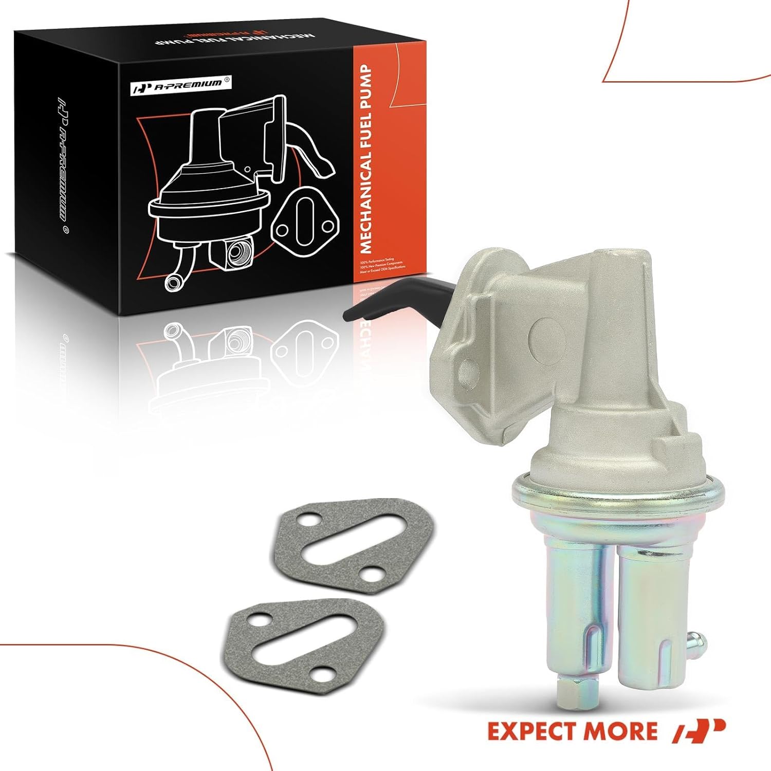 A-Premium Bomba de combustible mecánica compatible con modelos Jeep y AMC Wrangler, Cherokee, CJ5, CJ6, CJ7, Commando, DJ5, J10, J20, J-2600,