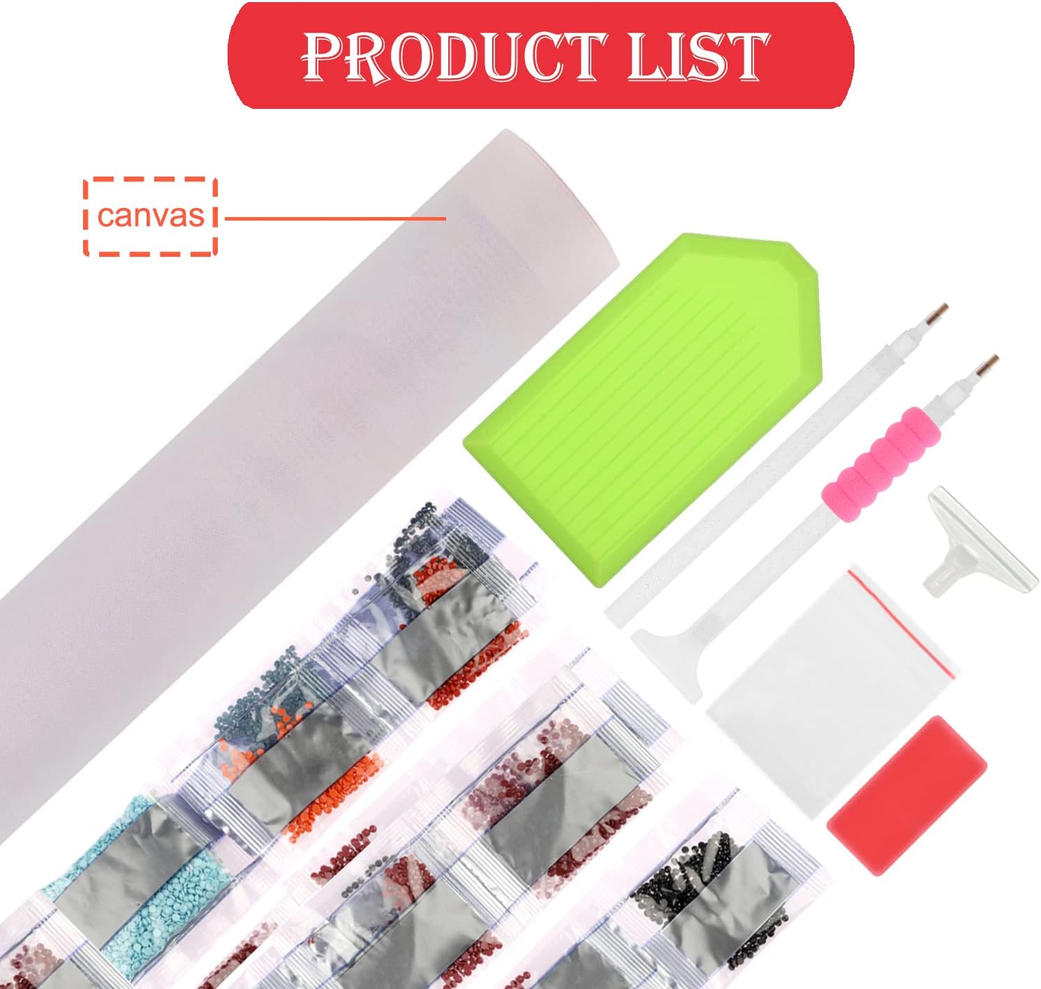 CEOVR Kit de pintura de diamantes de Navidad, kit de arte de diamantes de invierno nevado para adultos, pintura 5D de casa roja con diamante, arte