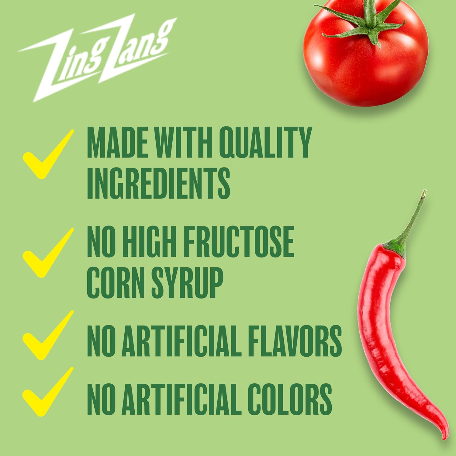 Zing Zang Bloody Mary Mix, mezclador de cóctel sin alcohol con una mezcla de jugo de siete verduras y especias de sabor audaz, latas de 7.5 onzas