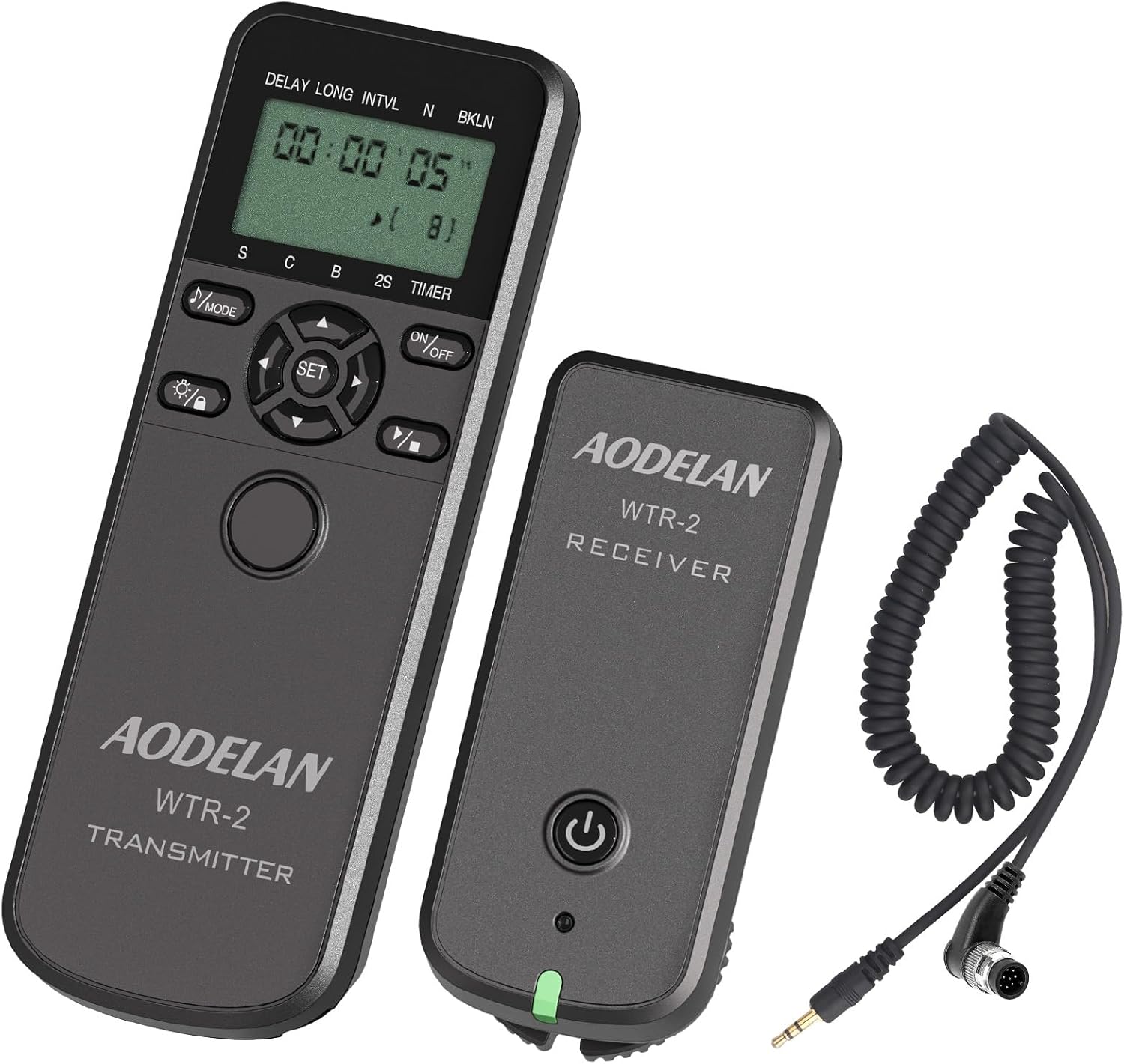 AODELAN Mando a distancia inalámbrico para cámaras Nikon, temporizador remoto cable de liberación del obturador para Nikon Z9 D5 D6 D800 D810 D850