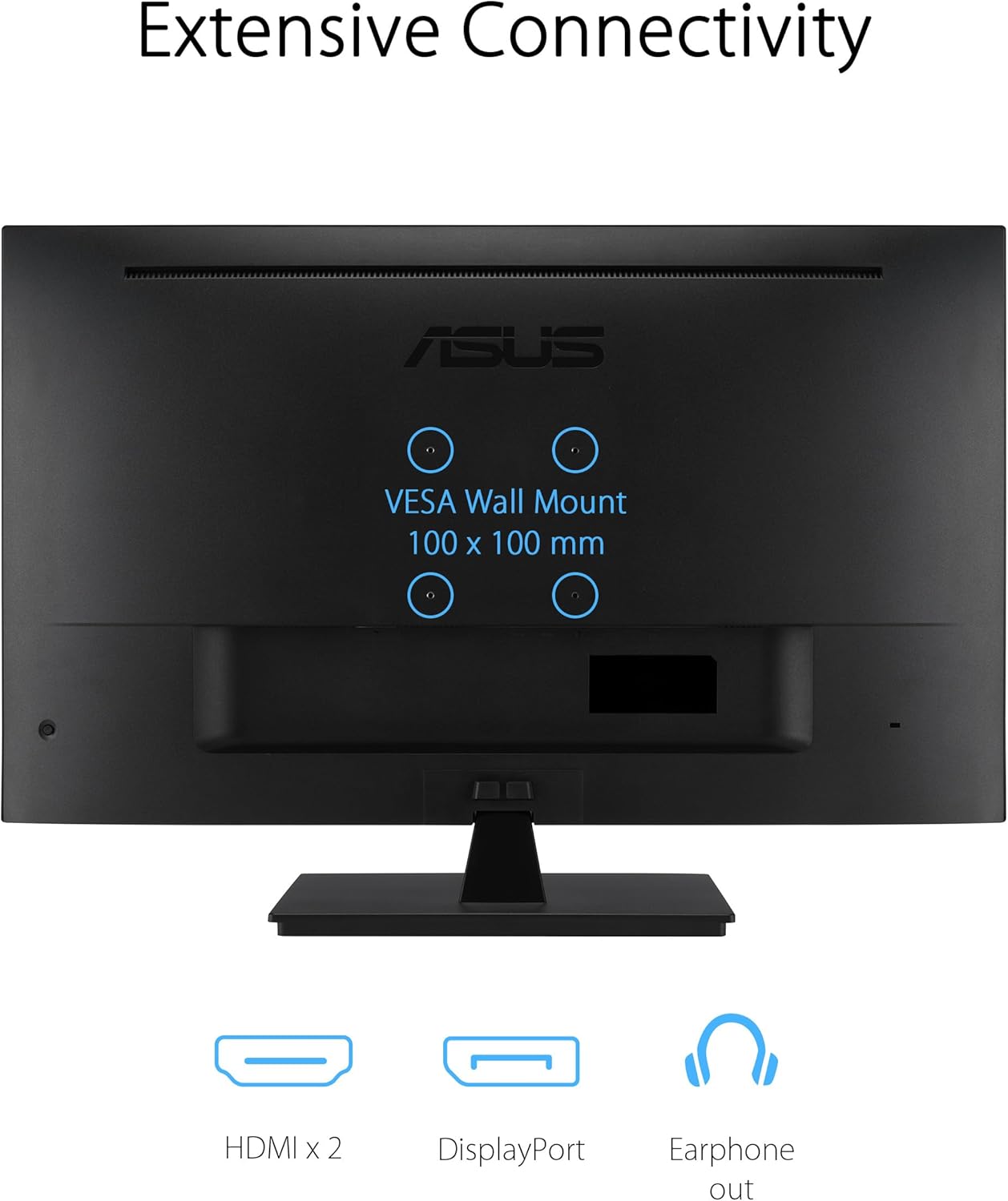ASUS Monitor de cuidado ocular 4K HDR de 31.5 pulgadas (VP327Q) – UHD (3840 x 2160), 99% sRGB, HDR-10, sincronización adaptativa, altavoces,