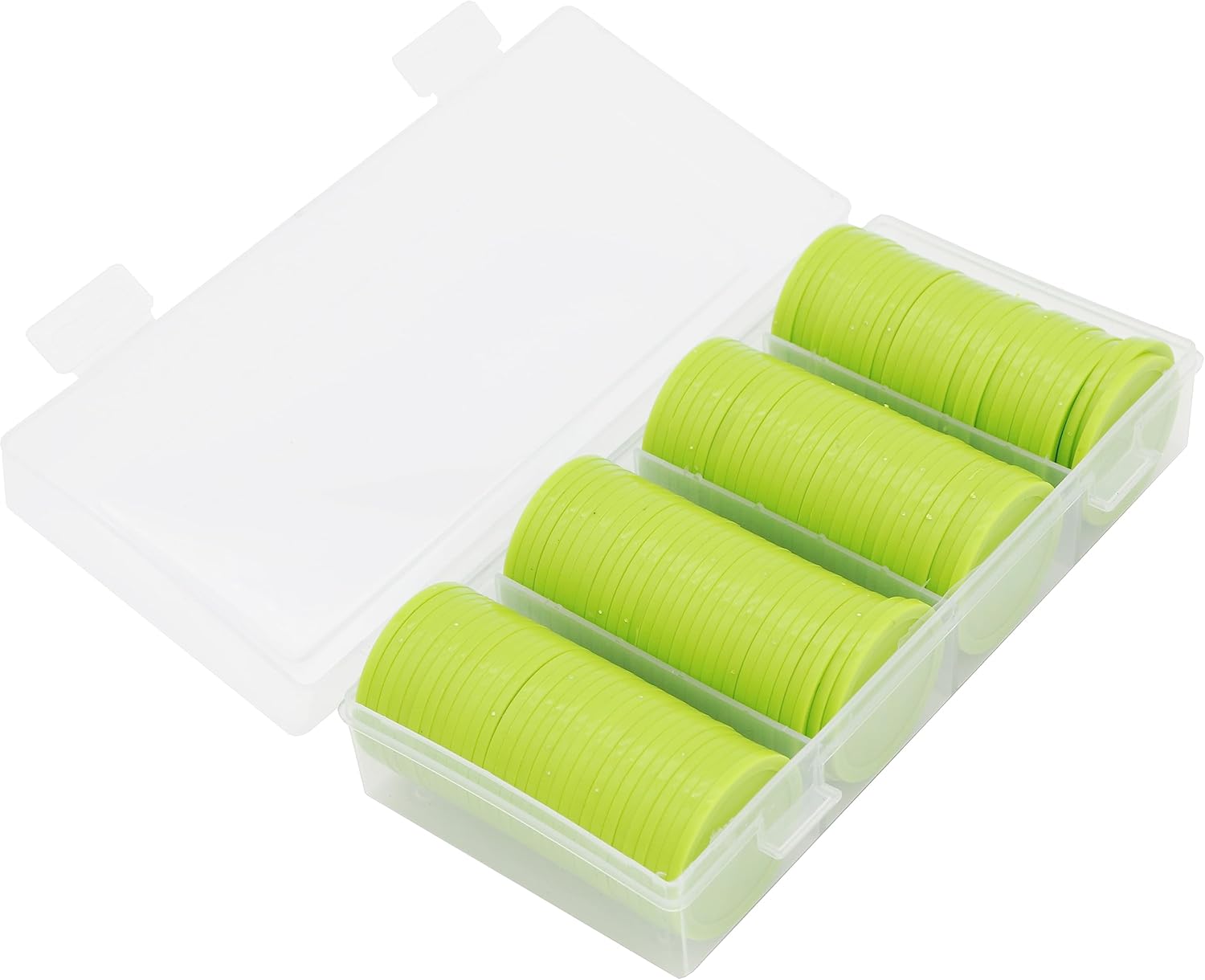 HAKITAROOM Caja de 1.37 pulgadas de 120 monedas de conteo para fichas de póquer y monedas de juego (1.37 pulgadas, verde césped)