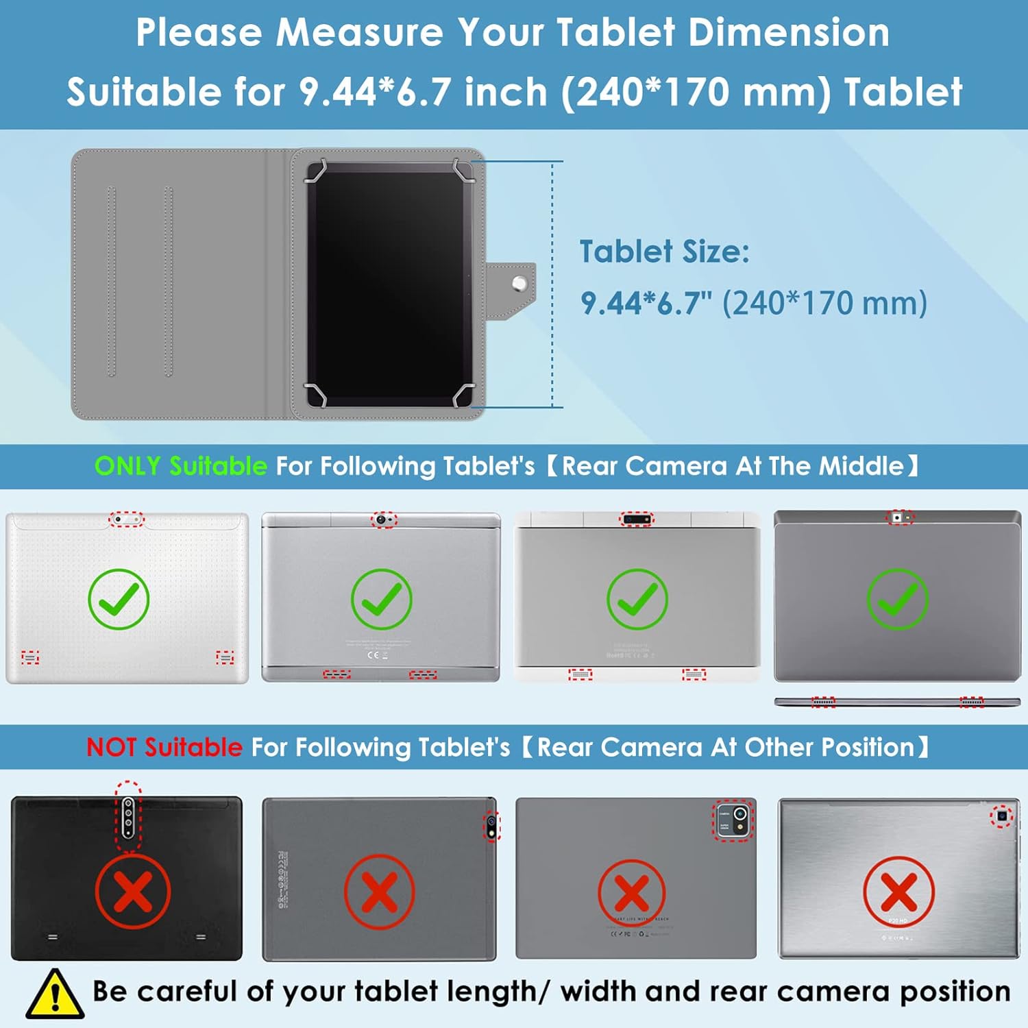DETUOSI Funda para tablet de 10,1 pulgadas para Dragon Touch Notepad K10, YELLYOUTH 10.1, DigiLand 10.1, Hoozo 10.1, Pritom 10.1, Winsing 10.1,