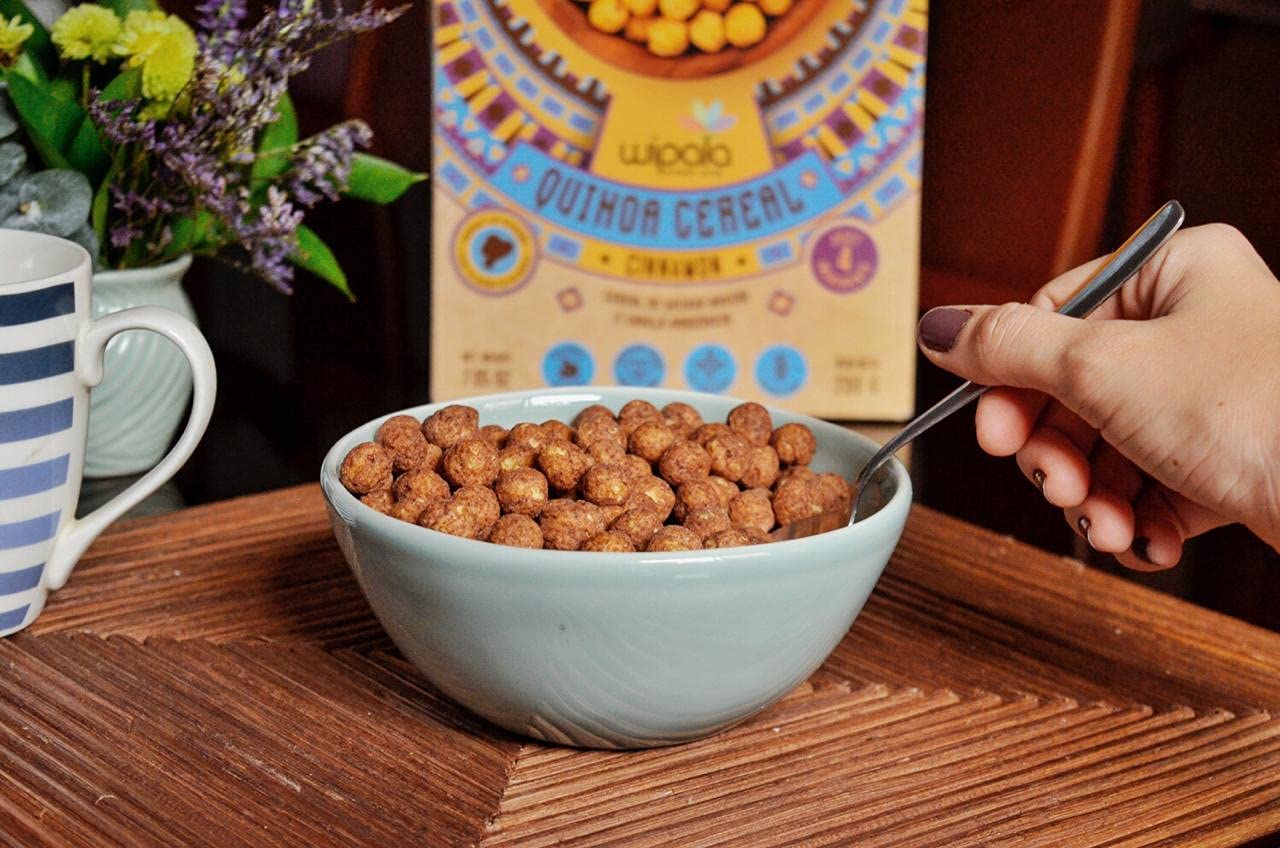 Wipala, Quinoa Cereal with Chocolate & Panela, 7 oz bag – Organic, Vegan, Gluten Free, Non GMO, Healthy Cereal I Plant Based Protein
