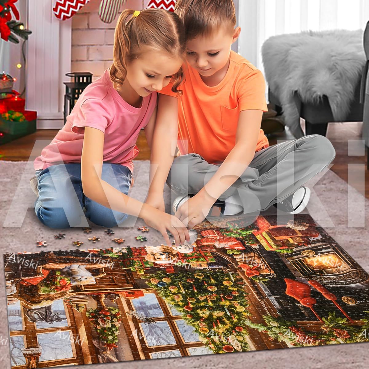 Calendario de Adviento de Navidad 2023 – Rompecabezas de 1000 piezas para niños y adultos, 24 cajas de rompecabezas de calendario de cuenta