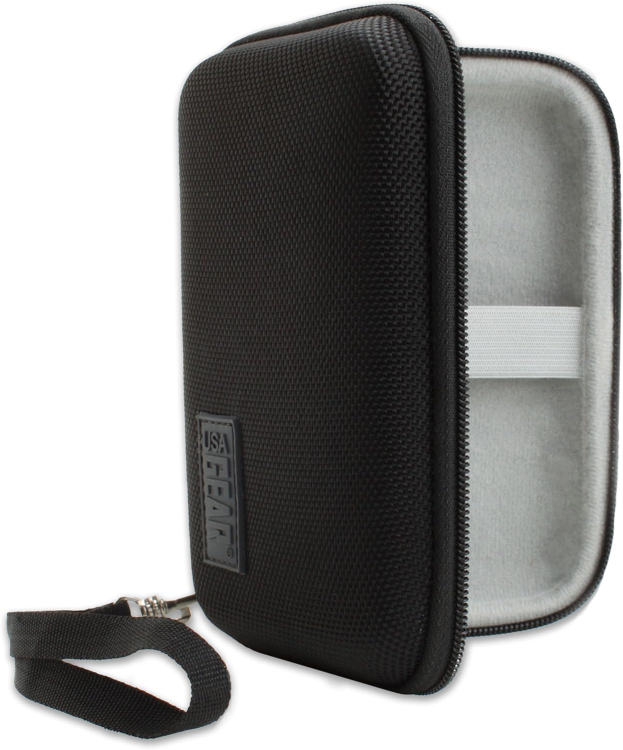USA GEAR Funda de viaje pequeña para estimuladores musculares de unidad TENS compatible con Belifu, HiDow, AUVON 2 unidades de salida, funda para