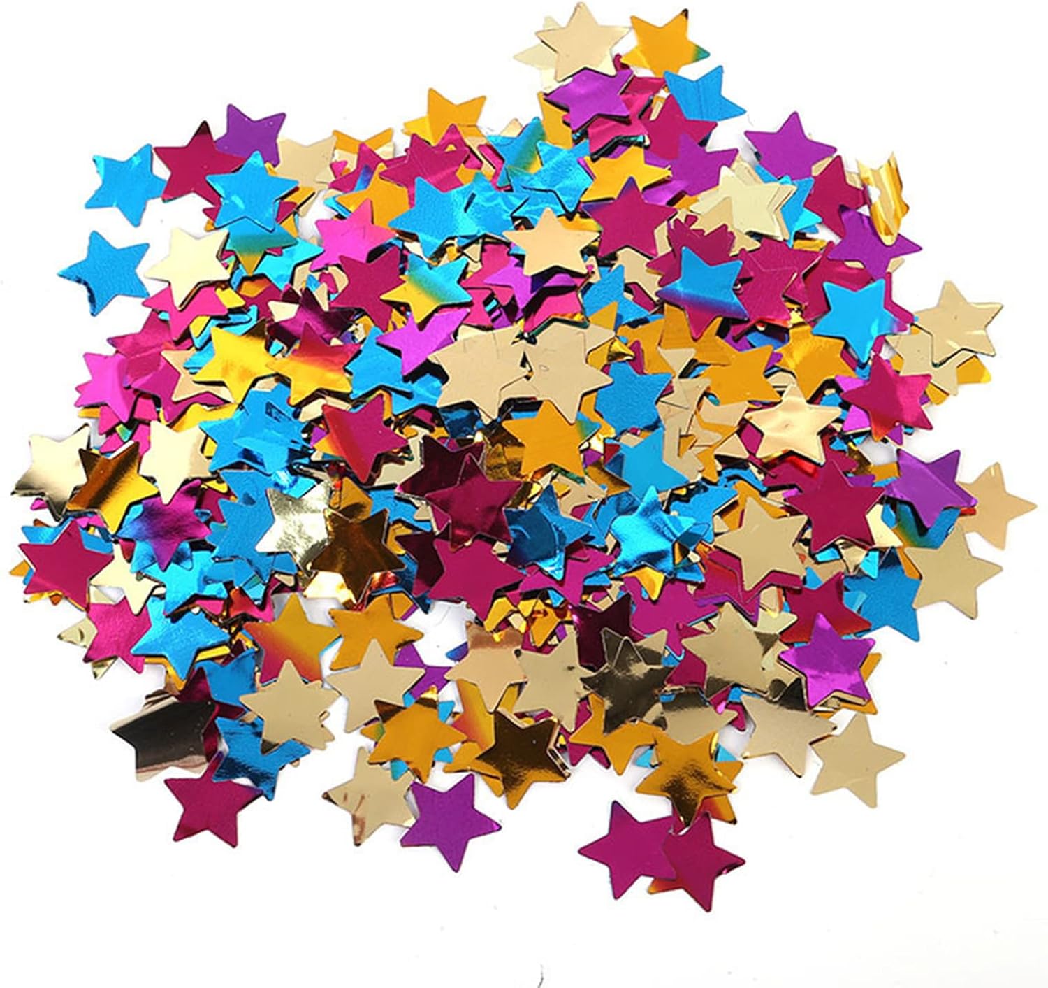 HIPIHOM 5000 lentejuelas de confeti con purpurina multicolor para bodas, fiestas de cumpleaños, Navidad, decoración de mesa, manualidades, 0.6