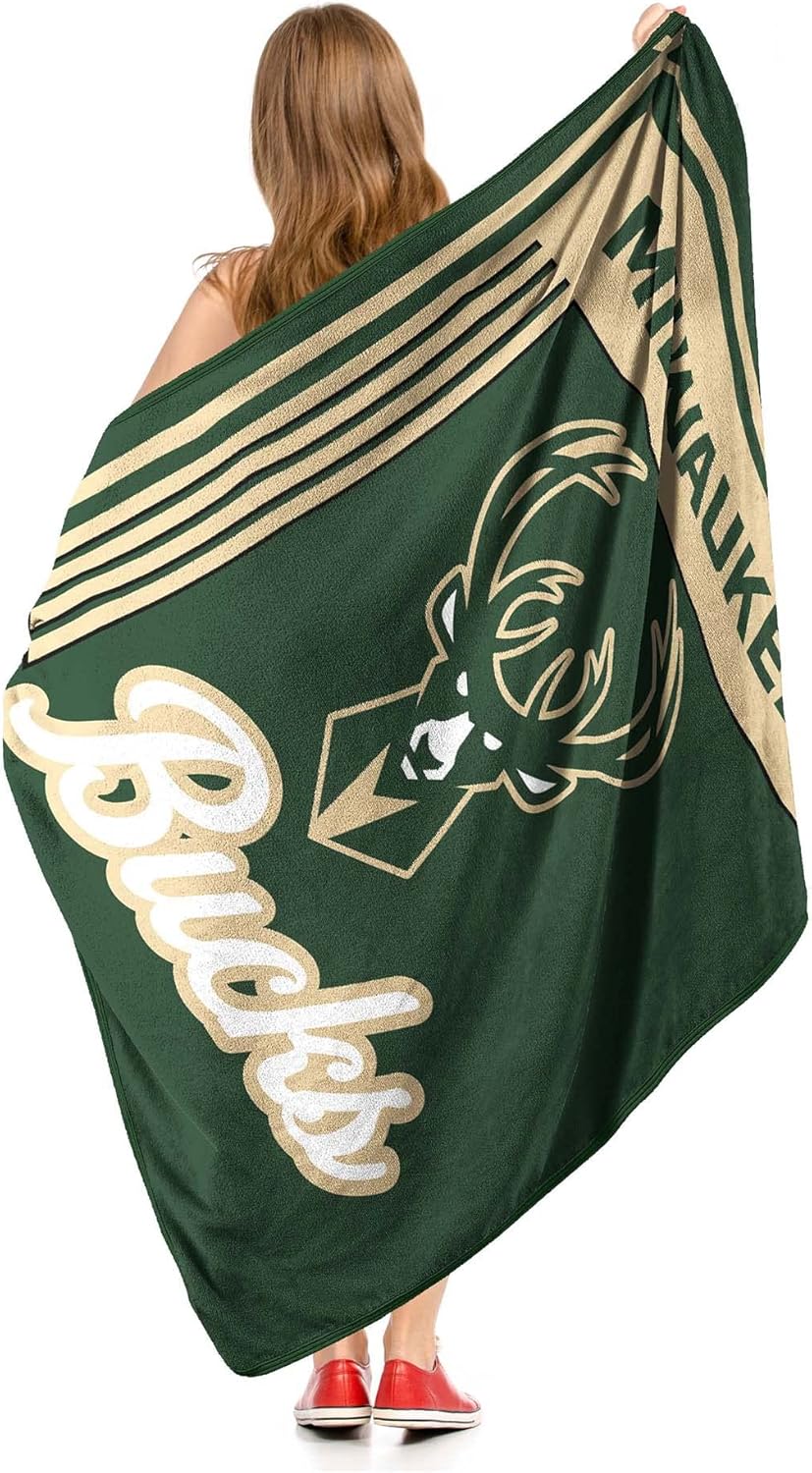 Northwest NBA Milwaukee Bucks – Manta de microfibra de 46 x 60 pulgadas