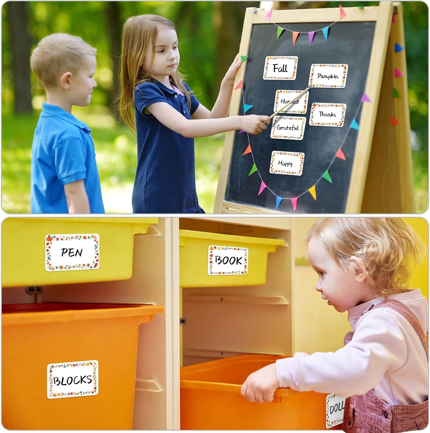 240 etiquetas adhesivas con nombre de Acción de Gracias para niños, para otoño, para el aula, etiquetas de nombre de fiesta, etiquetas de nombre