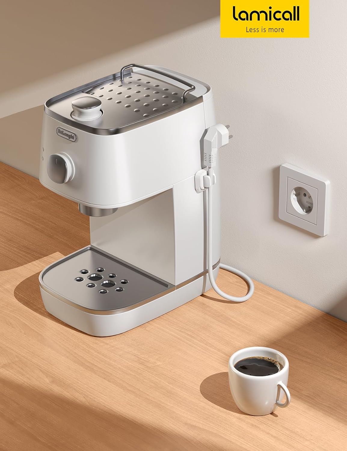 Lamicall – Paquete de 10 clips de soporte de resorte de cable, organizador de cables para escritorio, clip de cable ajustable, organizador de