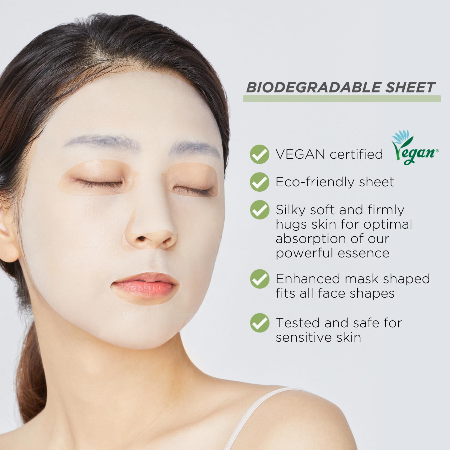 Mediheal La mejor mascarilla coreana oficial de hoja  Máscara facial esencial de árbol de té, 4 hojas de tratamiento calmante para la piel, control