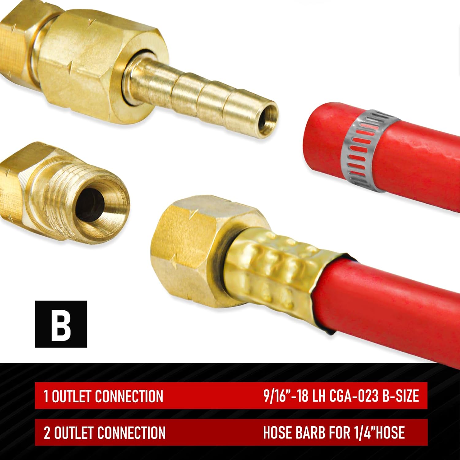 RX WELD Reguladores de oxígeno y acetileno CGA540 y CGA510- Compatible con corte de antorcha de gas de soldadura estilo V, mango en T