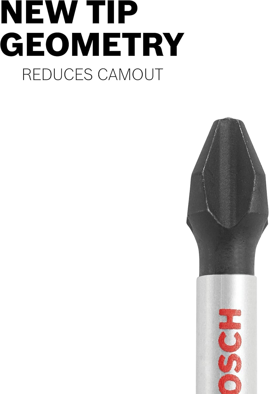 BOSCH CCSV108 – Juego surtido de 8 piezas de 1 pulgada (2 unidades) Phillips resistentes al impacto, cuadrado y Torx con clip para sistema de caja