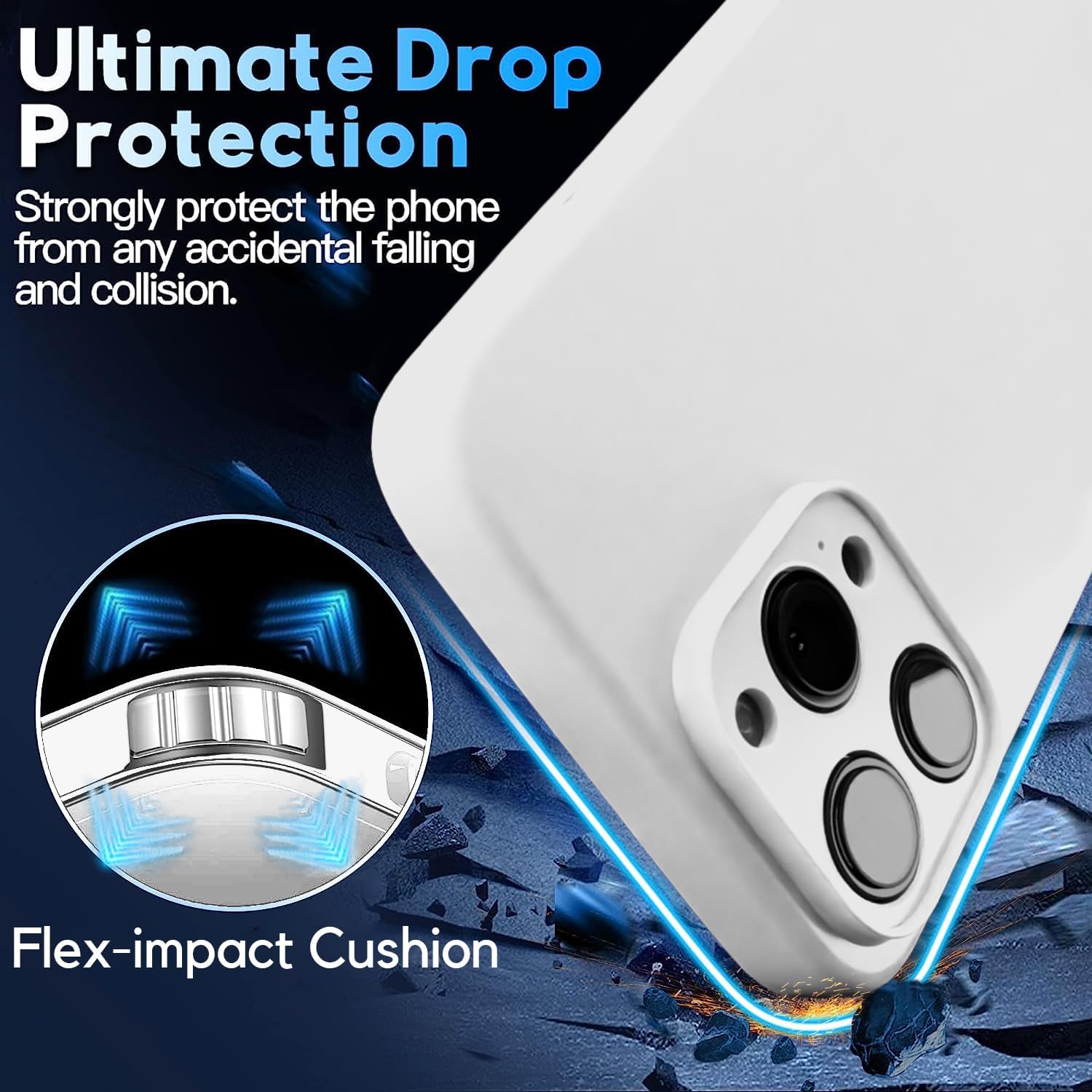 Blaspins Funda de correa cruzada con cordón para iPhone 15 Pro, manos libres, cuello cruzado, cuerda ajustable extraíble, protección contra caídas a