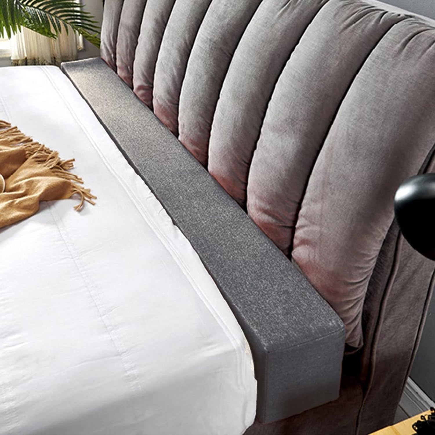 Relleno de huecos de cama para cabecero, relleno de espacio para cama individualmatrimonialking, extensor de colchón grueso entre colchón y cabecera