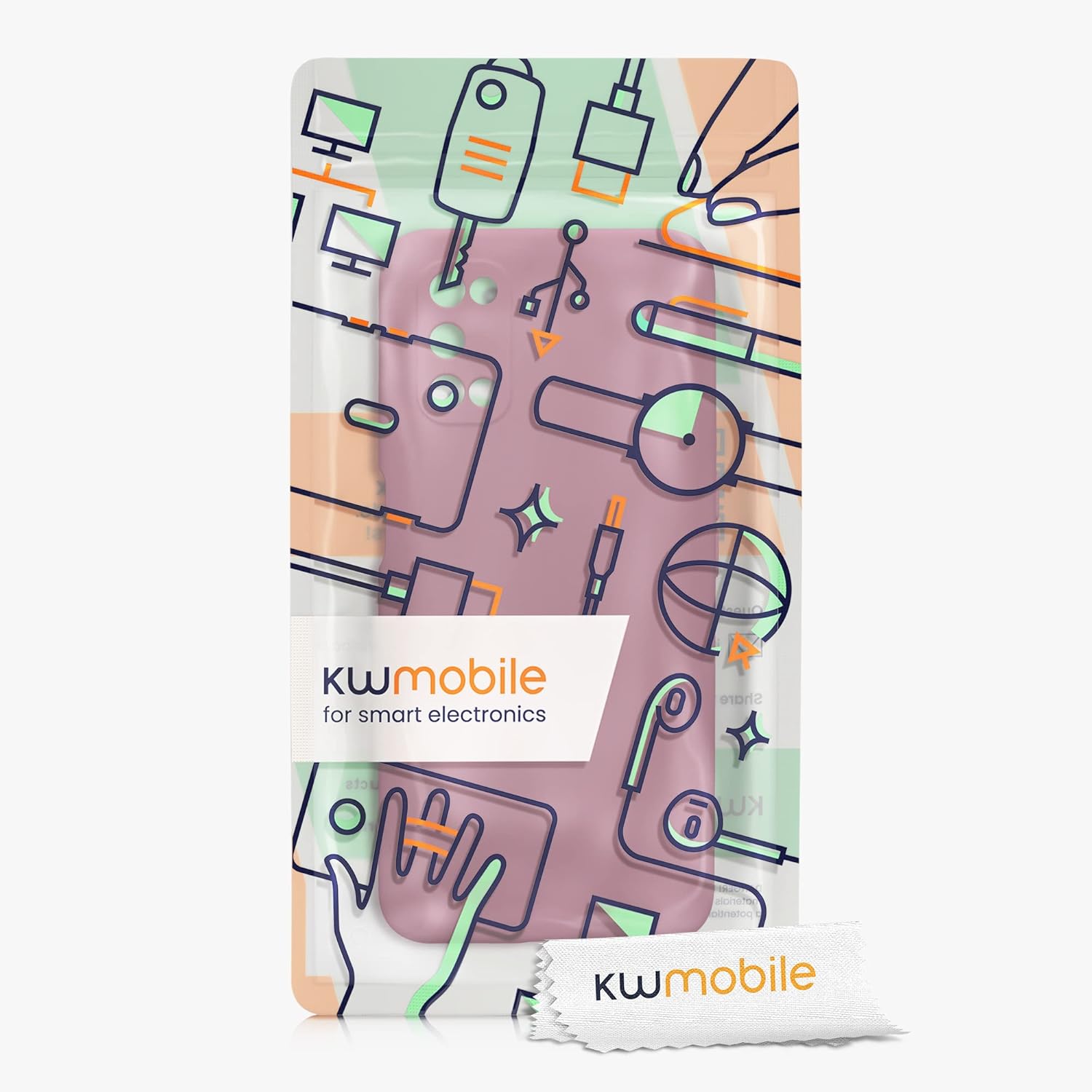 kwmobile Funda compatible con Realme 7 (5G) – Funda protectora delgada de TPU con acabado mate suave – Rosa oscuro
