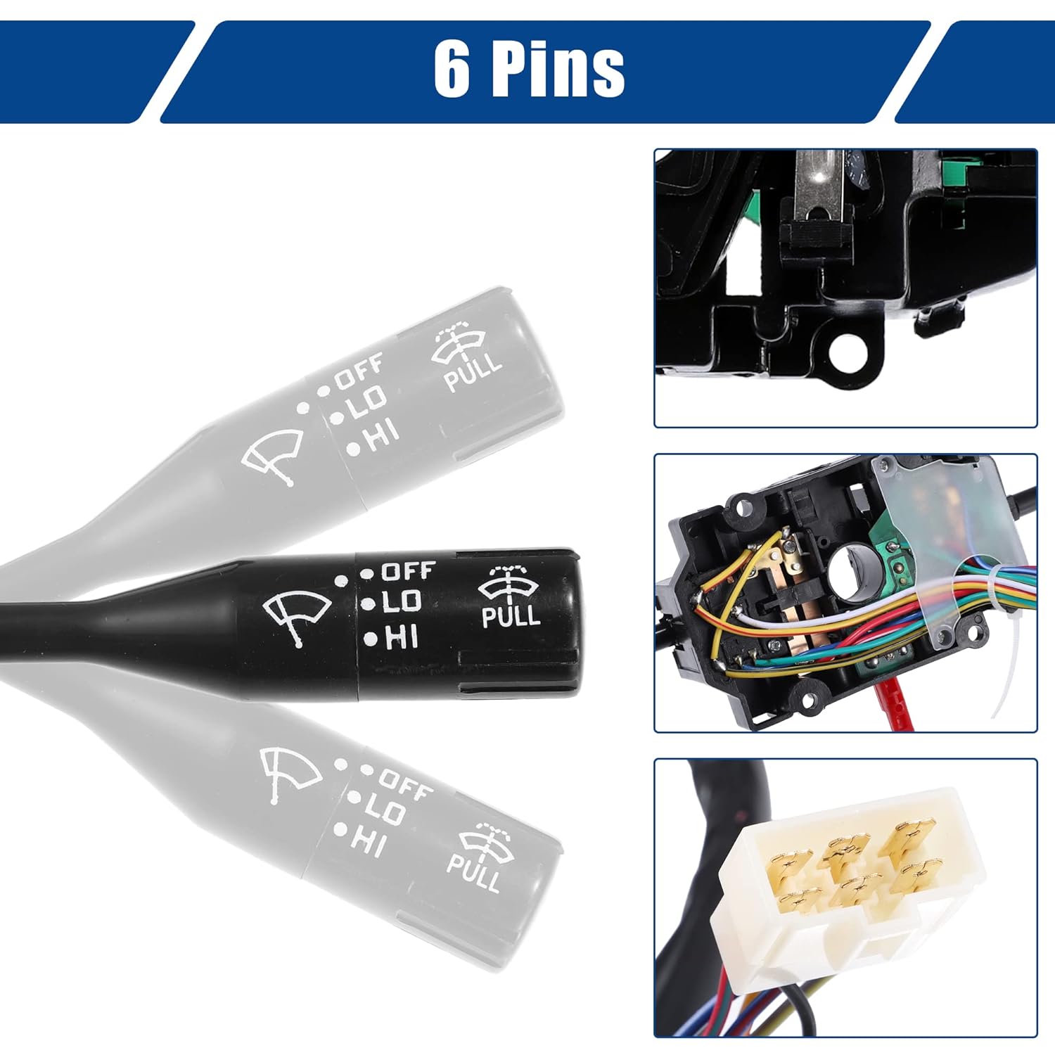 ACROPIX LHD – Interruptor de combinación de faros delanteros, interruptor multifunción para Suzuki Samurai 1986-1995 37400-83410, paquete de 1