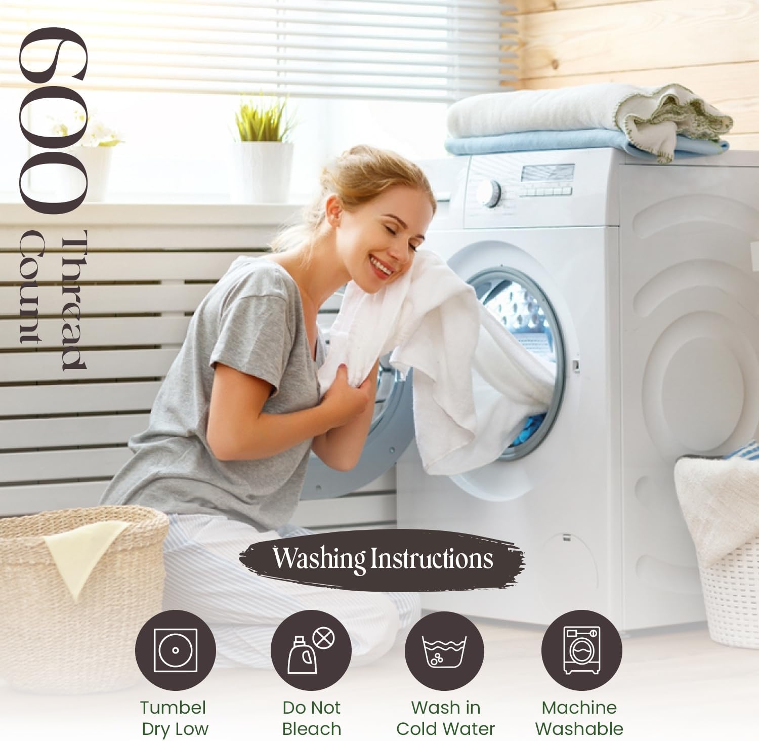 SGI – Juego de sábanas bajeras de 100 % algodón egipcio de 600 hilos, suave y liso, tejido de satén, 3 piezas, 1 sábana bajera ajustable y 2 fundas