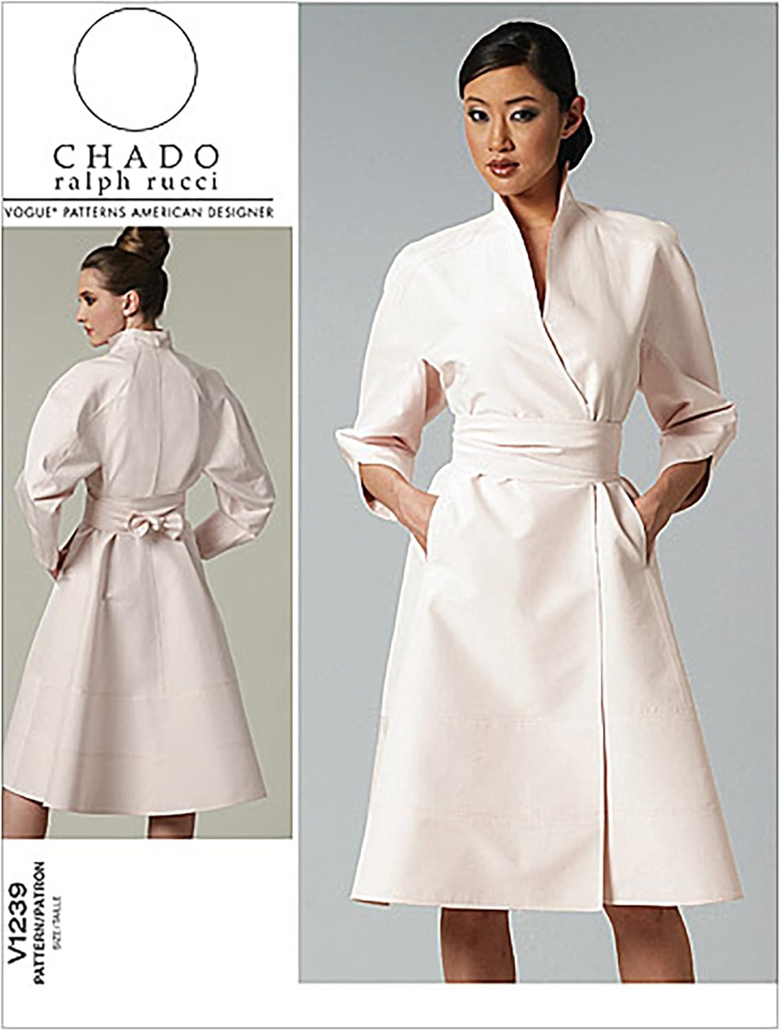 VOGUE PATTERNS V1239 Vestido y cinturón de señorita, talla AA (6-8-10-12)