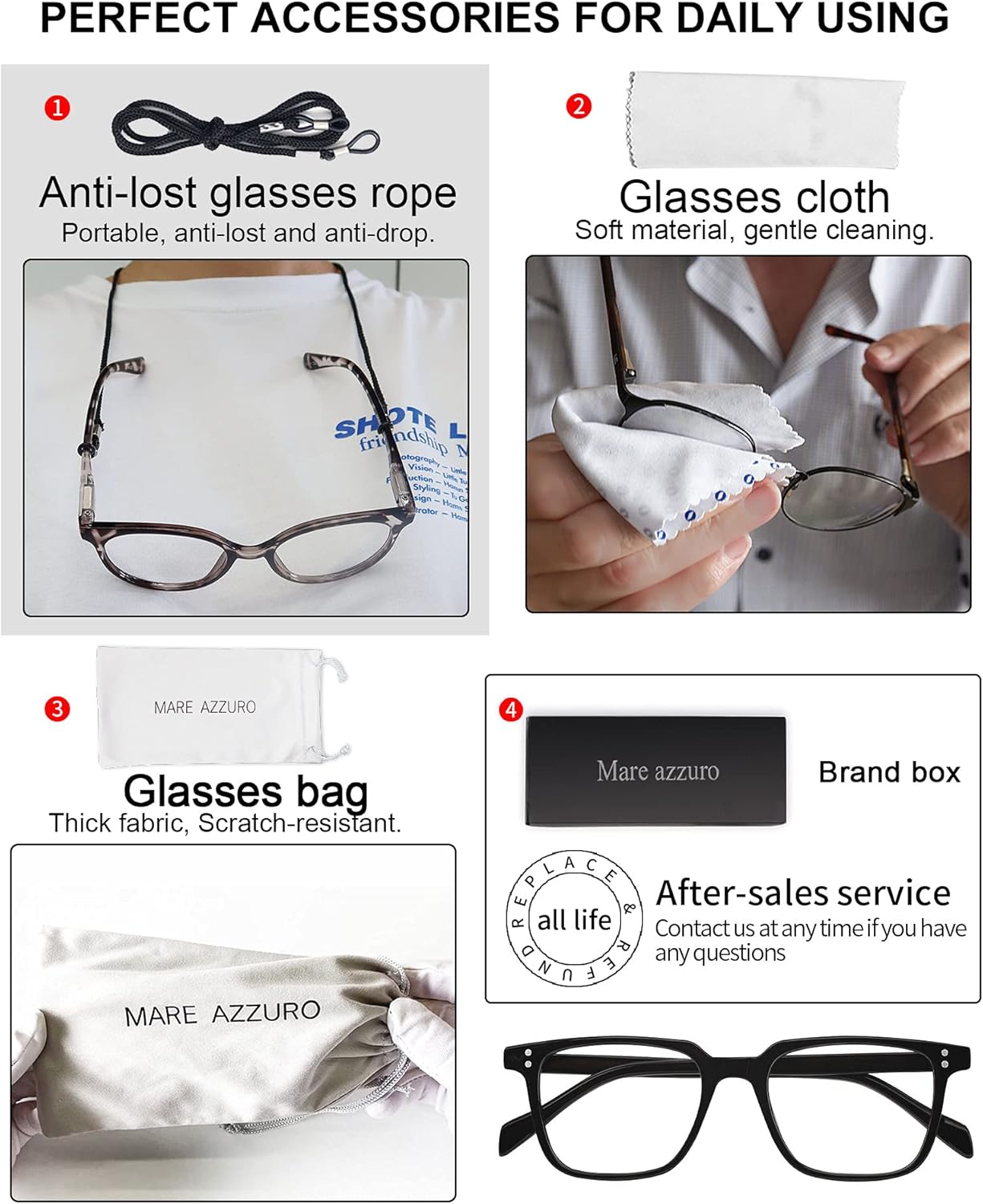 MARE AZZURO Lentes de lectura con bloqueo de luz azul para mujeres, lectores de computadora 0 1.0 1.25 1.5 1.75 2.0 2.25 2.5 2.75 3.0 3.5 4.0 5.0