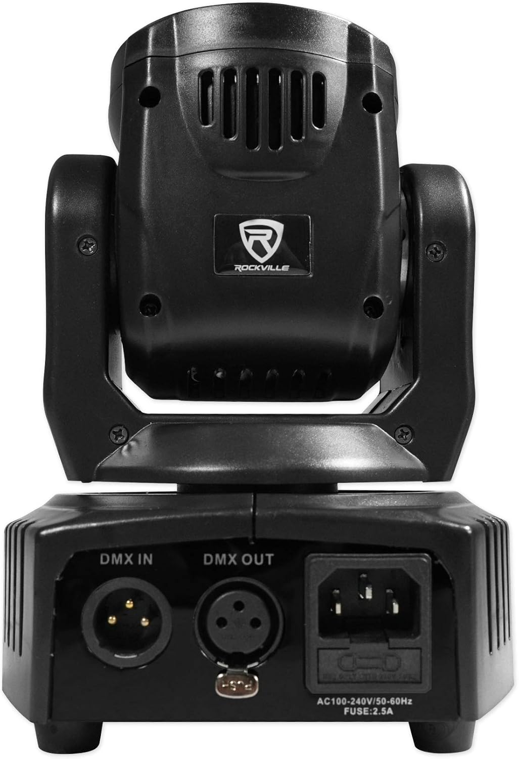 (2) Rockville RockOn-7 40w RGBW Cabezal móvil DMX Spot Beam Stage Club Light+Remote