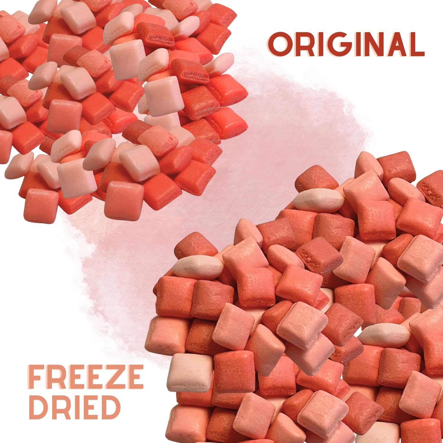 Caramelos liofilizados Starburst Mini (paquete de 3) Fruit Burst Candy – Original, agrio, favorito, deliciosamente duro y crujiente, sabor intenso,
