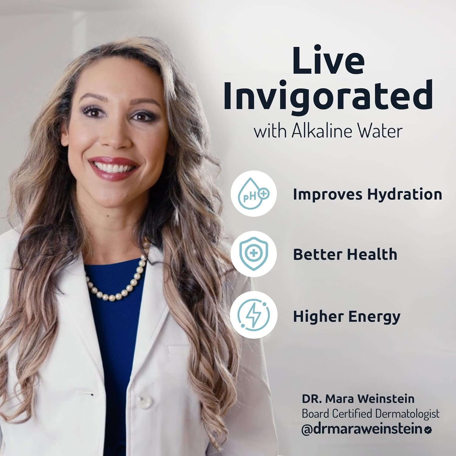 Invigorated Water Máquina de agua alcalina, sistema de filtro de agua alcalina, dispensador de filtro de agua de encimera para el hogar u oficina,