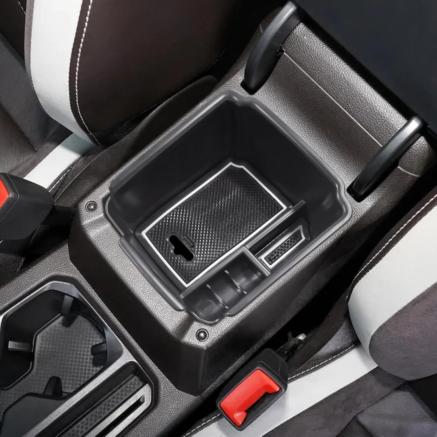 HGWEI Organizador de consola central compatible con VW Tiguan 2018 2019 2020 2021 2022 2023 2024 y Volkswagen Taos 2022 2023, bandeja de inserción