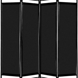 Marco negro del metal de la tela de la oficina en casa de la pantalla de la privacidad del divisor de la Marco negro del metal de la tela de la oficina en casa de la pantalla de la privacidad del divisor de la