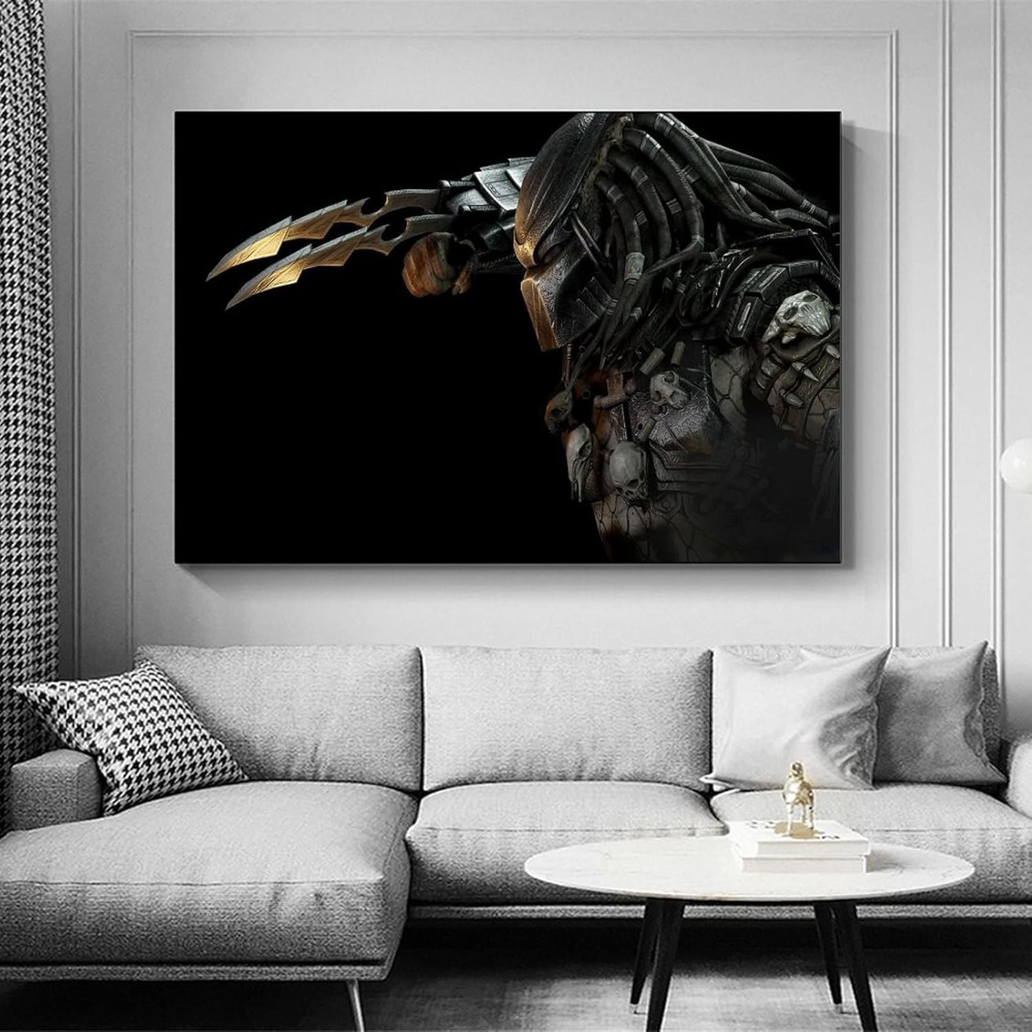 ZZHIY Póster de The Predator Vs Alien, pintura decorativa, lienzo, arte de pared, para sala de estar, dormitorio, 12 x 18 pulgadas (11.8 x 17.7 in)