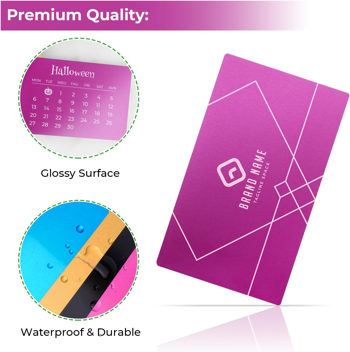 xTool Selected Purple Metal Business Cards Laser Engraving Blanks 60 PCS Sublimation Metal Cards Aluminum Blanks for Engraving, DIY, Gift Cards,