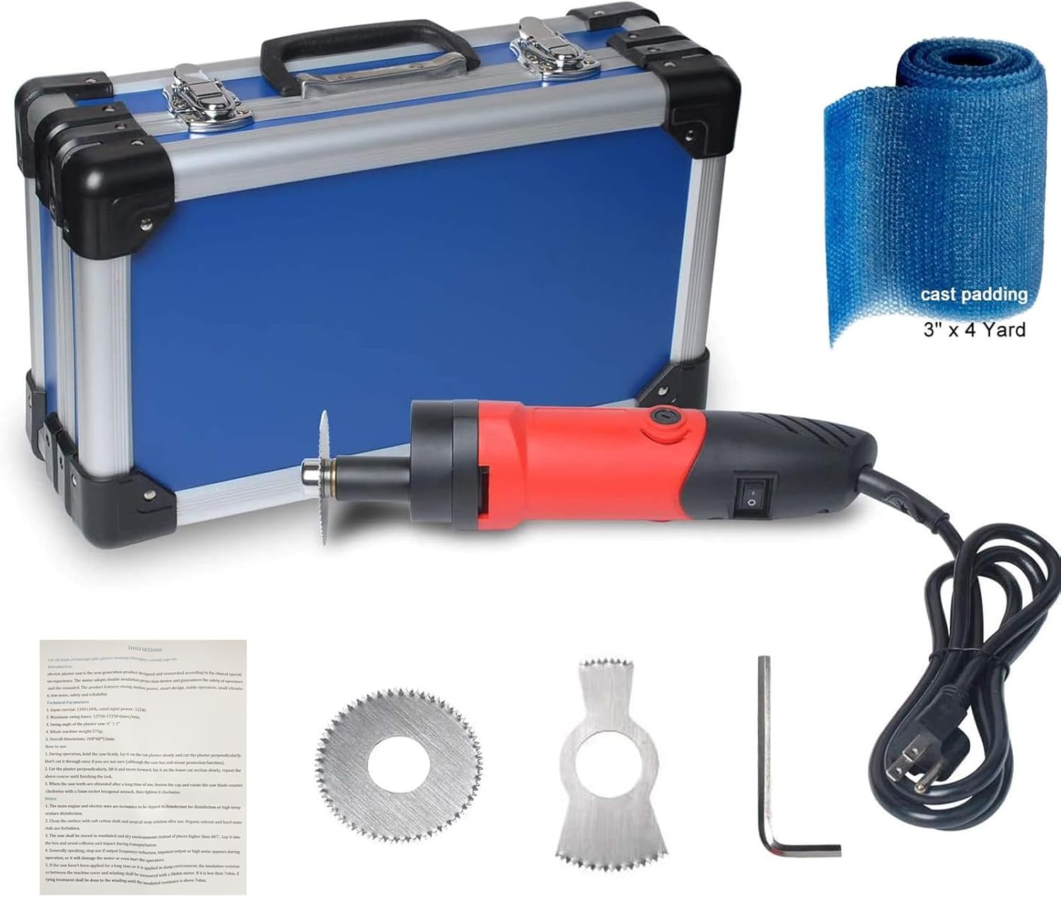 Sierra eléctrica médica de yeso cortador de molde ortopédico de medicina deportiva 110 V 12500 rmin