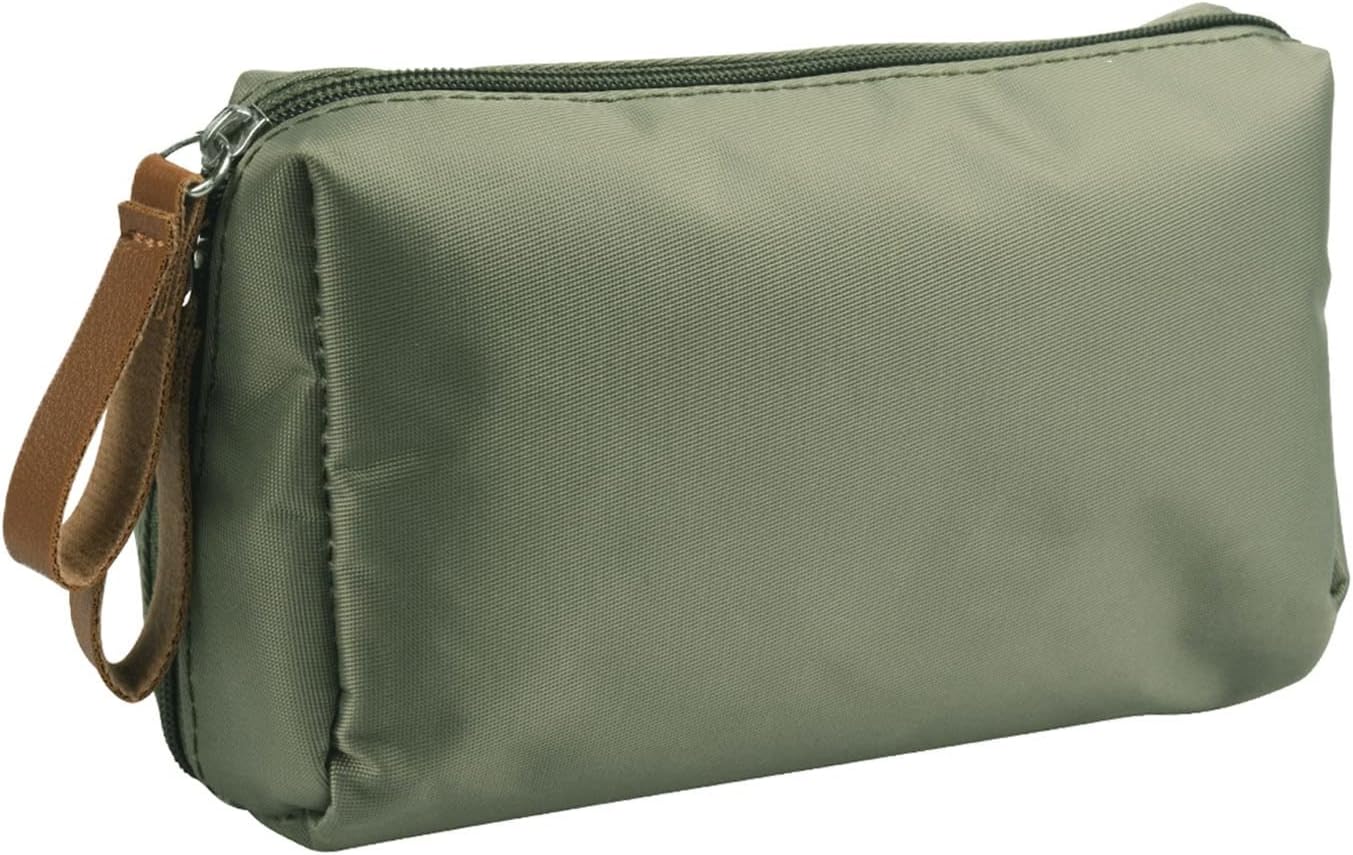 Mini bolsa de maquillaje de viaje impermeable portátil para mujer, bolsa de maquillaje pequeña, bolsa de cosméticos espaciosa, organizador