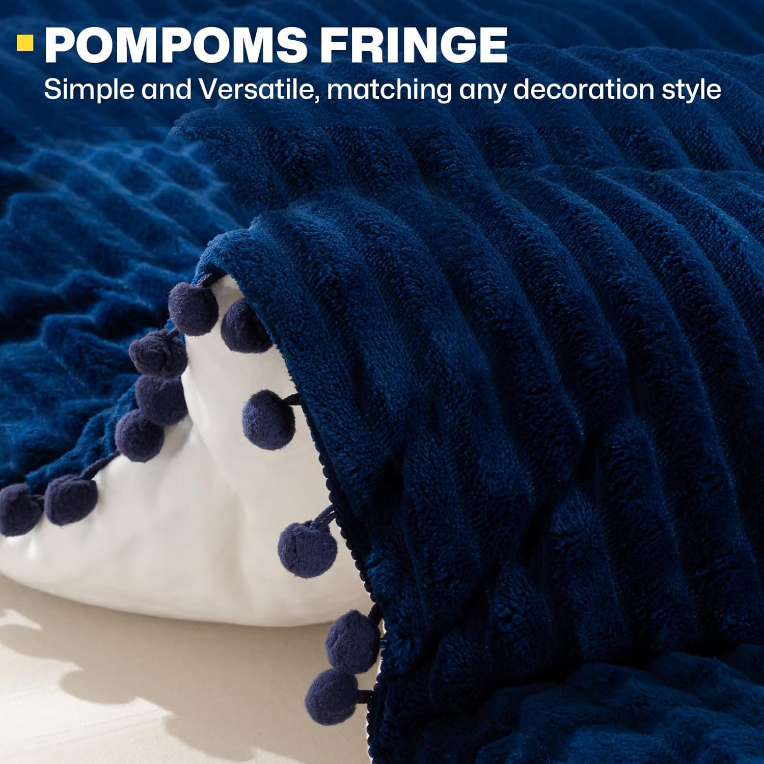 GOHOME Juego de edredón de 3 piezas tamaño Queen  Los juegos de ropa de cama de forro polar sherpa ultra suave incluyen fundas de almohada,