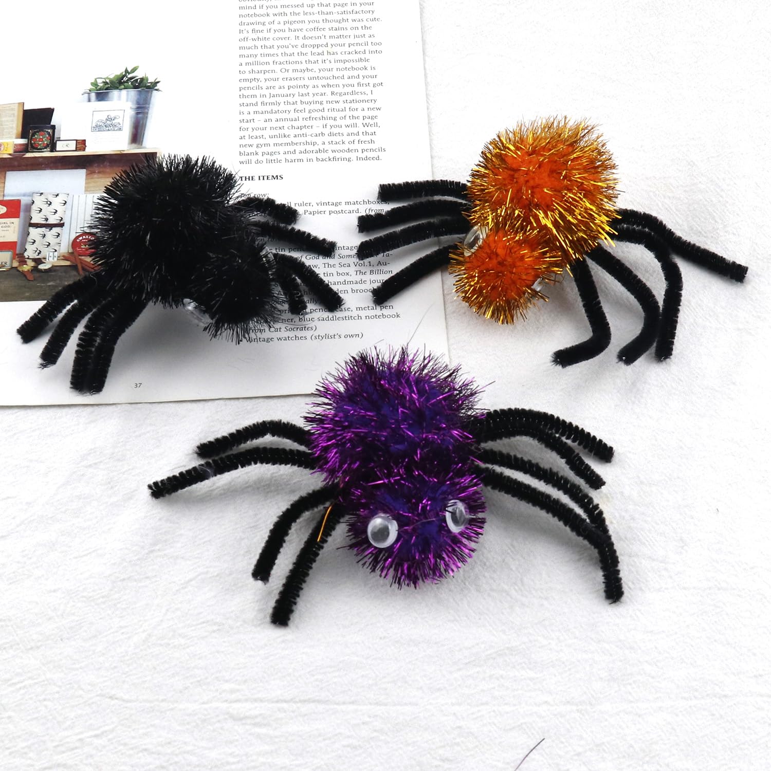 3 pinzas para el cabello de Halloween, pinzas para el pelo de araña, para fiesta de Halloween, cumpleaños, accesorios para el cabello, divertidos