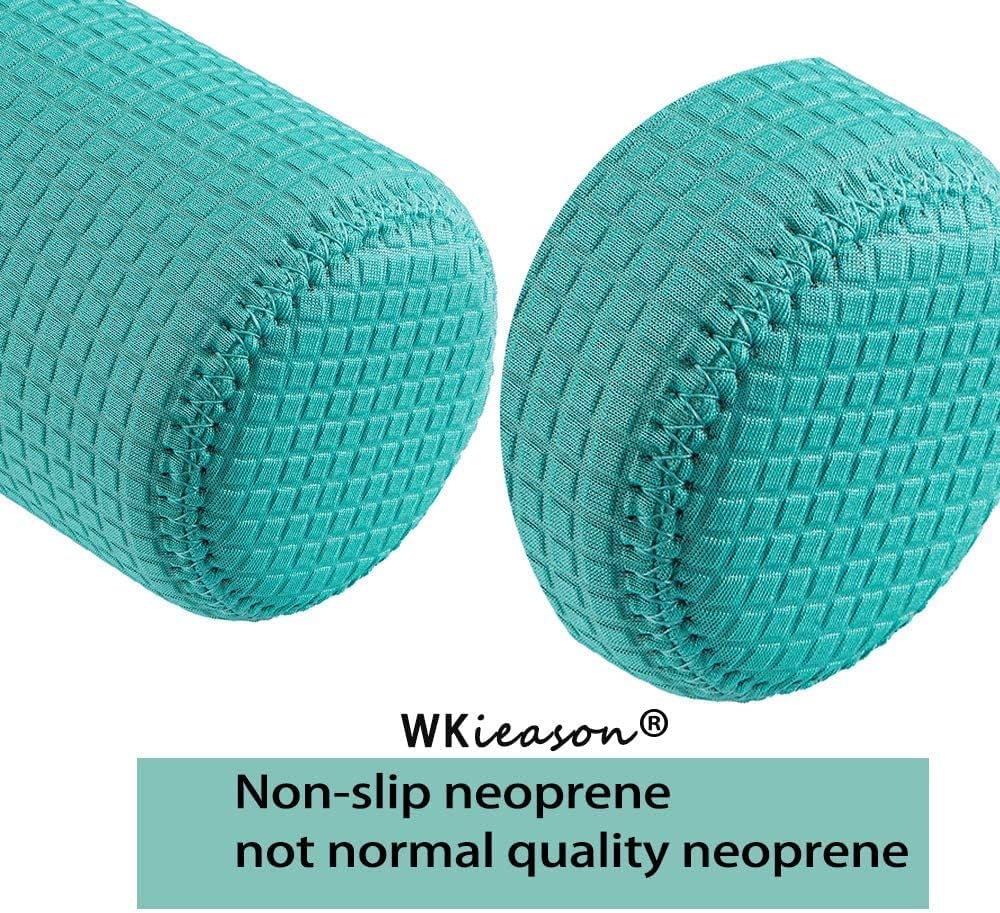 WKieason – Funda de neopreno de boca ancha para tarros de masón, de 16 a 24 onzas (24 onzasverdegrisnaranja)
