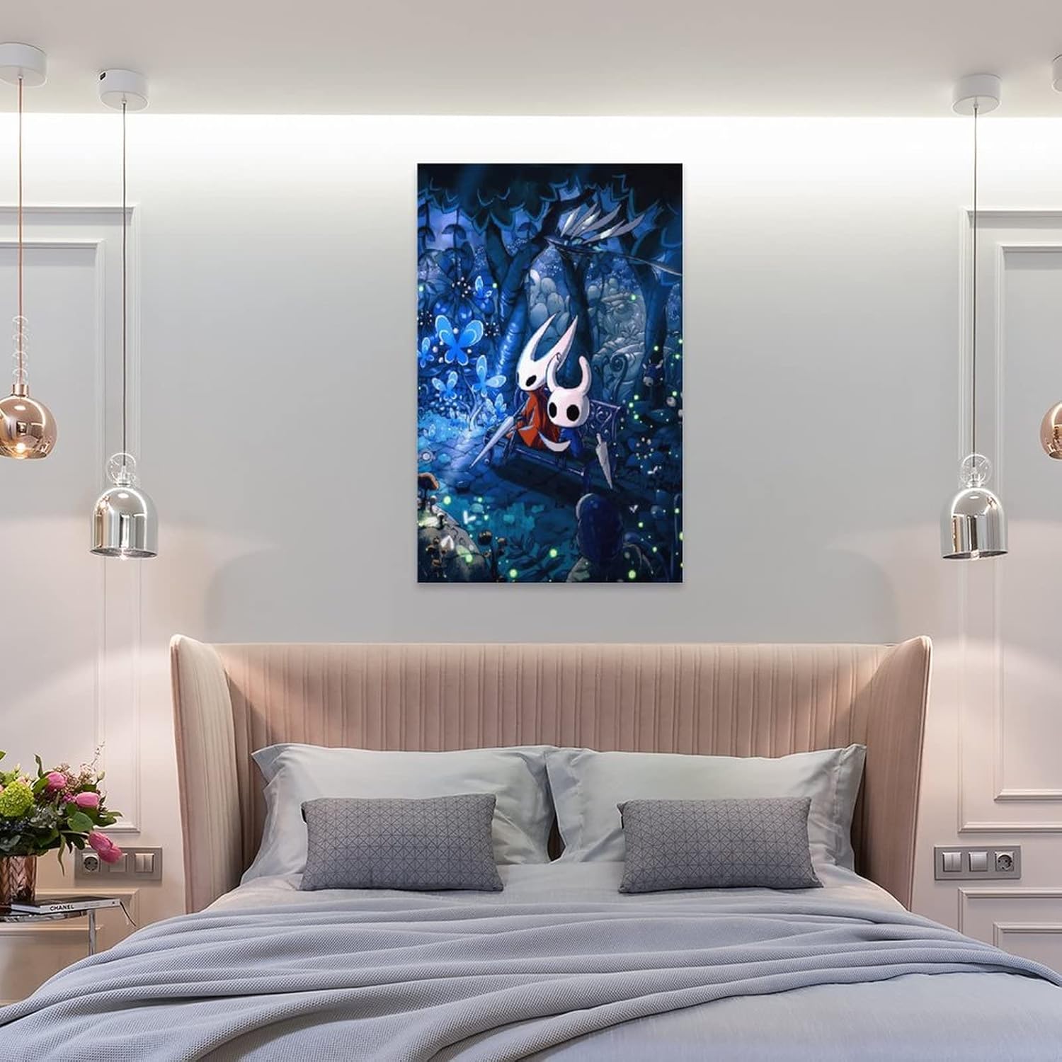 Hollow Knight – Póster artístico en lienzo y arte para pared, diseño moderno de dormitorio familiar, póster de 08 x 12 pulgadas (7.9 x 11.8 in)
