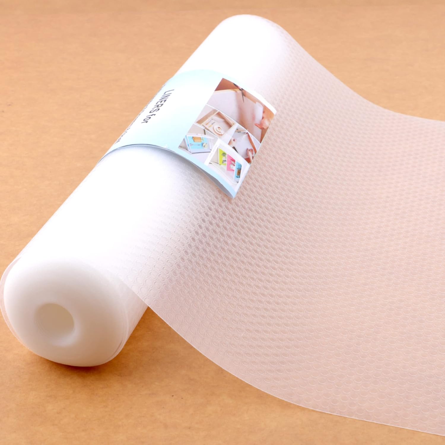 Revestimiento antideslizante para gabinete de EVA resistente al agua, forro de cajón lavable, forro para refrigerador de 12 pulgadas x 20 pies,