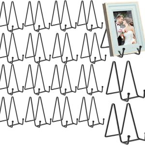 18 soportes de placa de 4.5 pulgadas para exhibición, soportes de metal para placas que se pueden utilizar para soportes de fotos, soportes de 18 soportes de placa de 4.5 pulgadas para exhibición, soportes de metal para placas que se pueden utilizar para soportes de fotos, soportes de