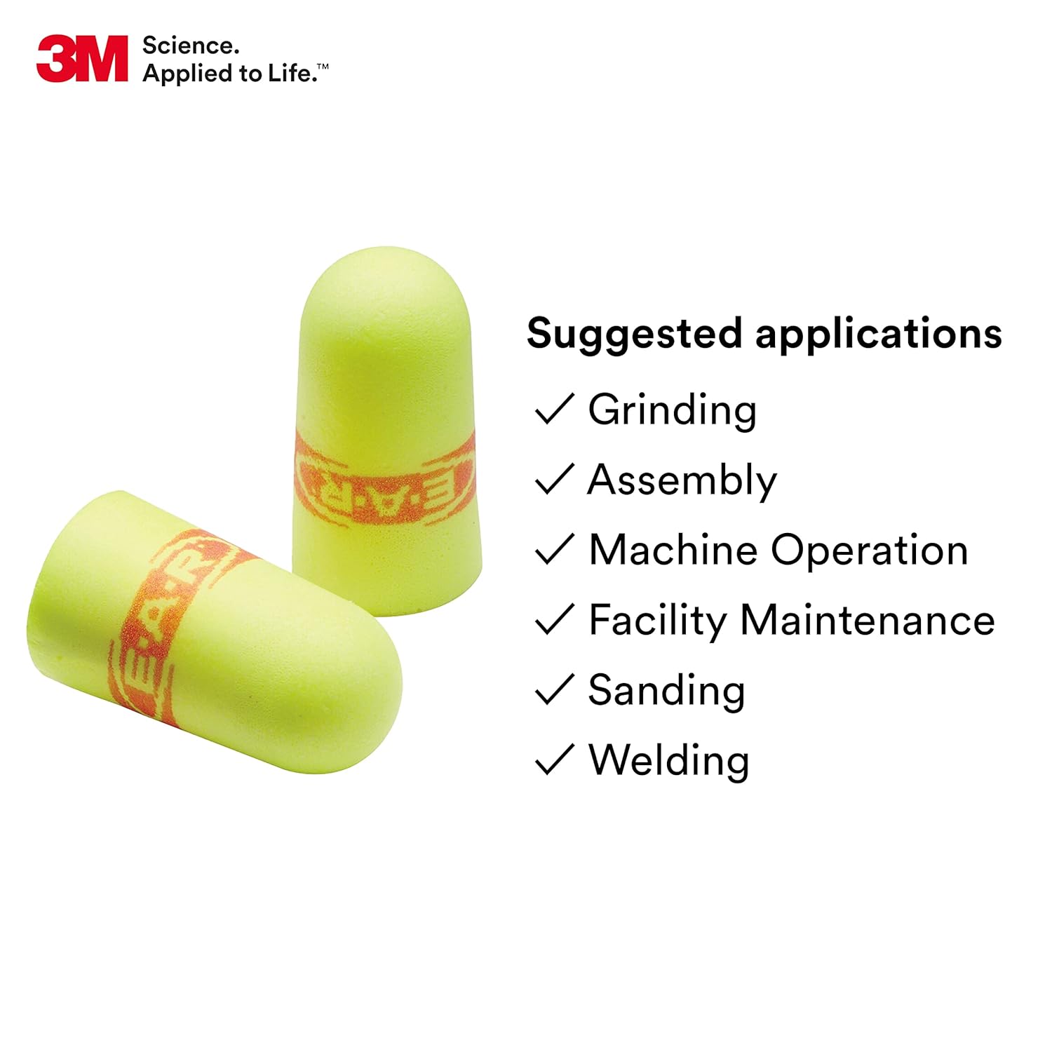 Paquete de dispensador de tapones para los oídos 3M One Touch Pro 391-0000 + tapones para los oídos 3M 391-1254, 500 paresbotella de recarga,